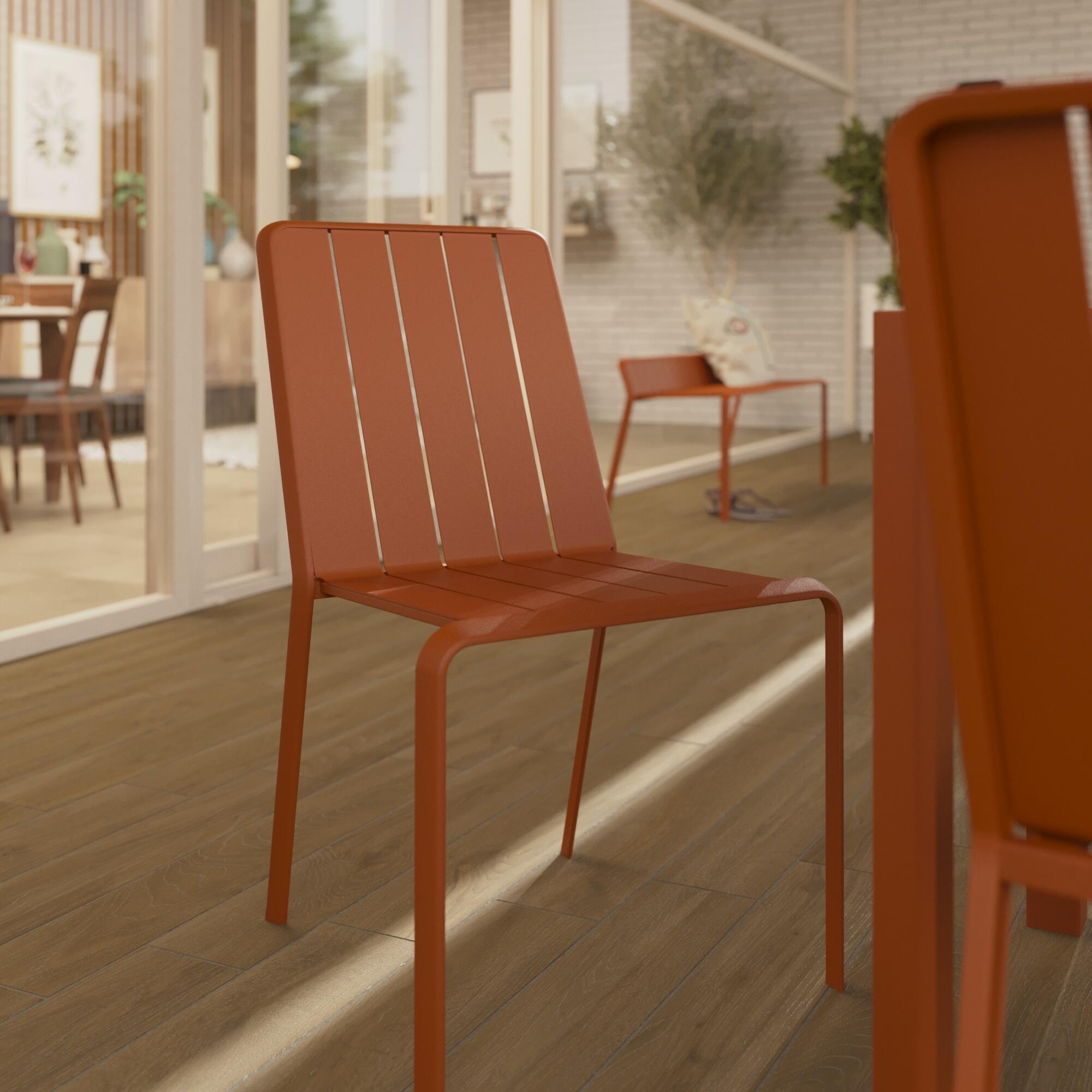 cadeira de mesa-idaho-material-alu-laranja - 1