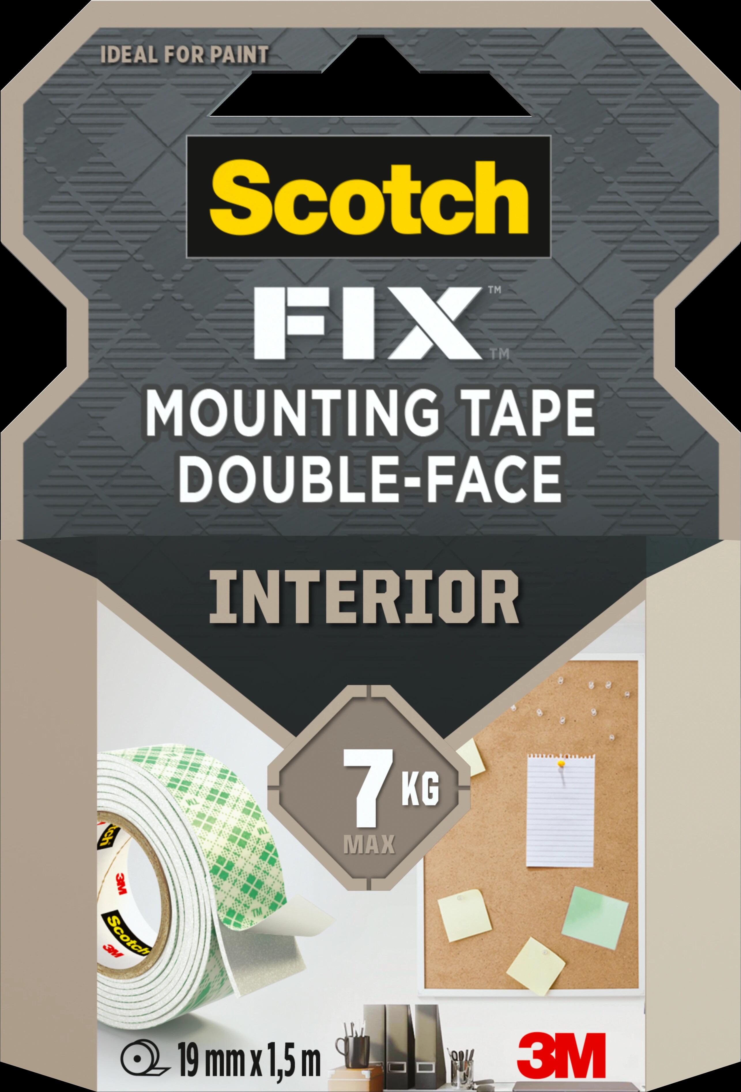 Fita de montagem SCOTCH INTERIOR 19MM 1.5M - 8