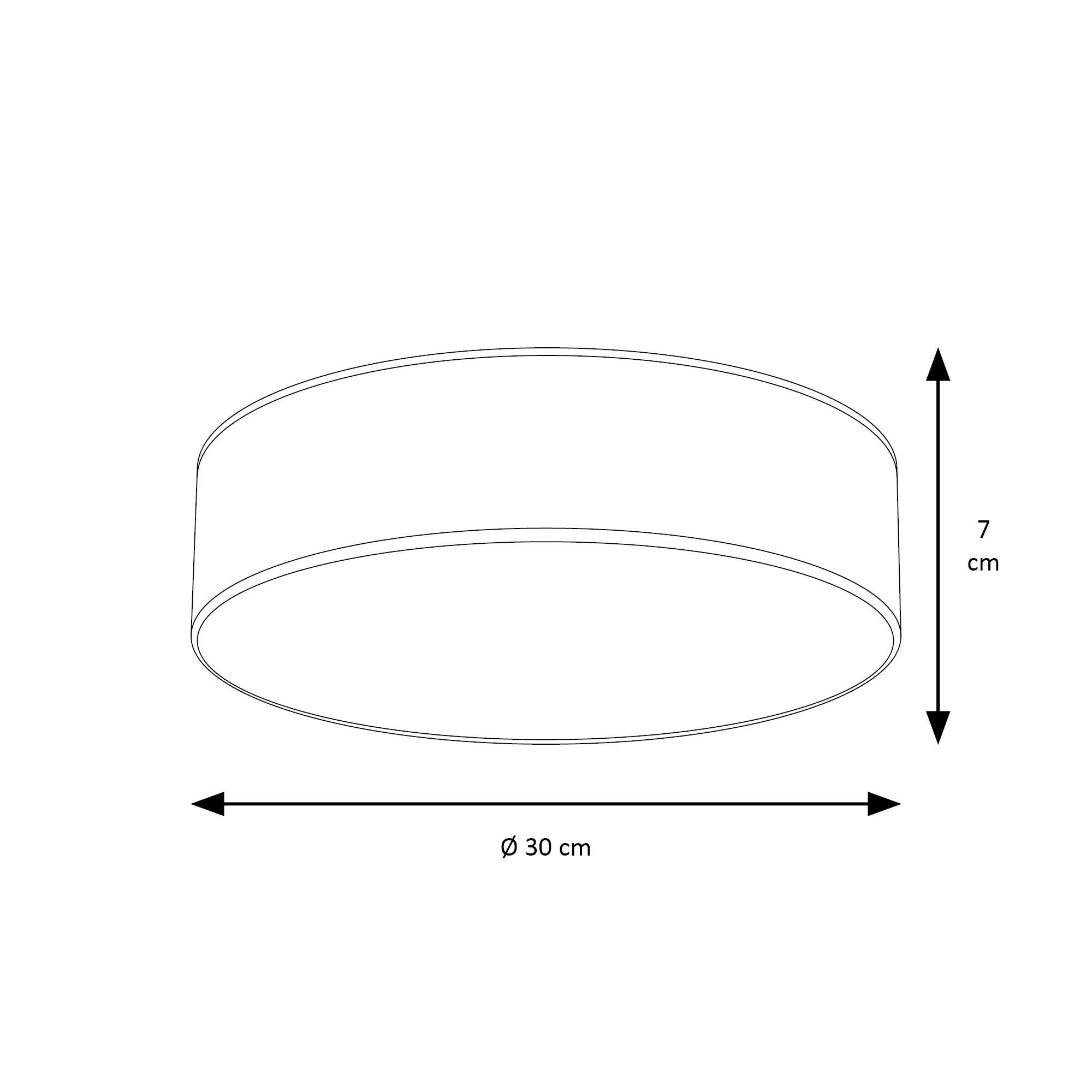 Candeeiro de teto LED AITANA 24W 2400LM 1 LUZ MADEIRA ESCURA - 5