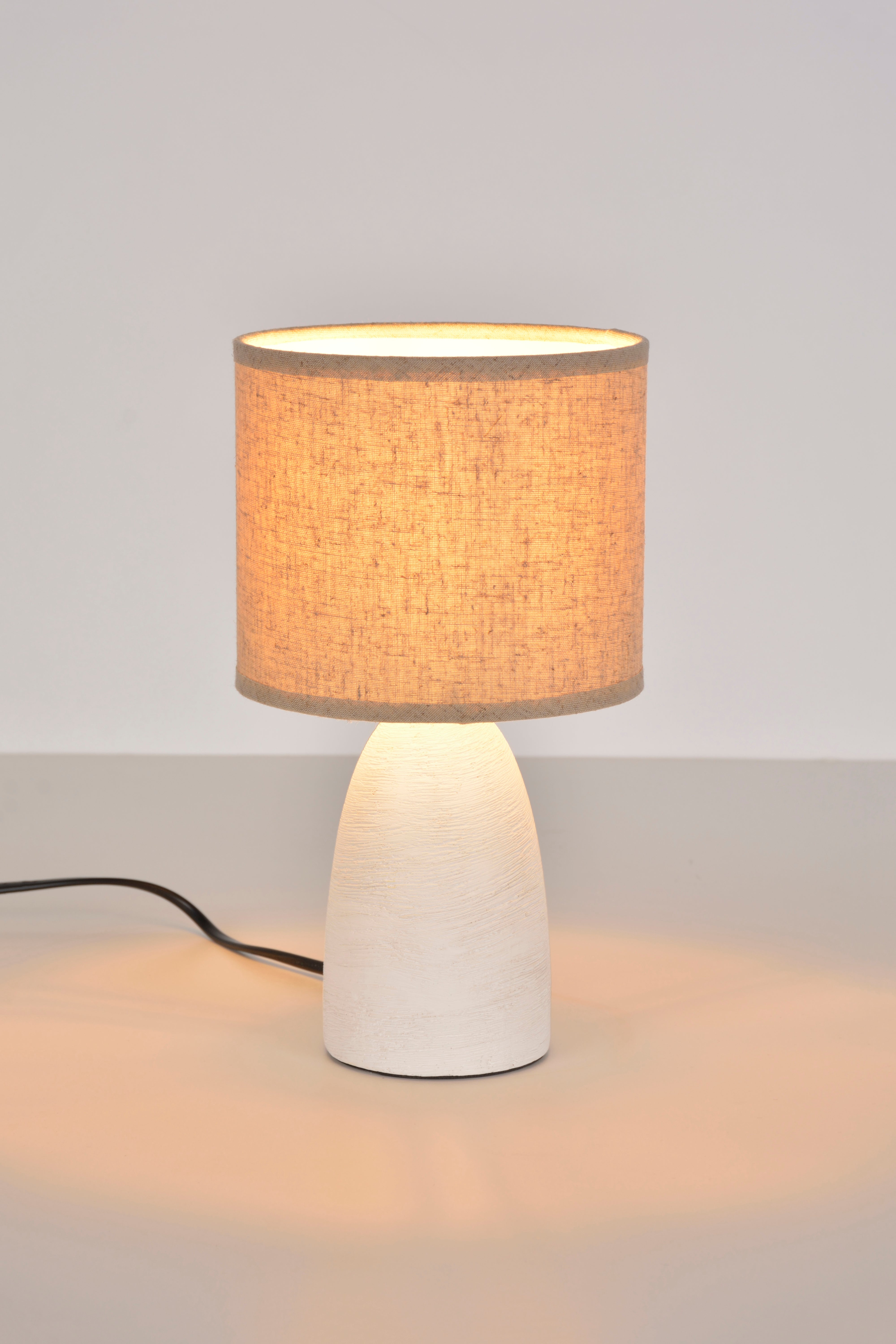 Candeeiro de mesa GAIA E14 1 LUZ CERAMICA BRANCO - 2