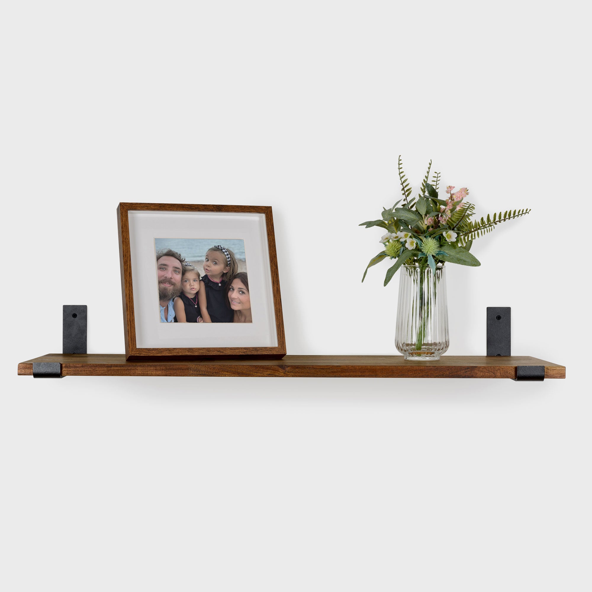 Equerre acier enduit de résine époxy noir, H.10.3 x P.25.4 cm - 5