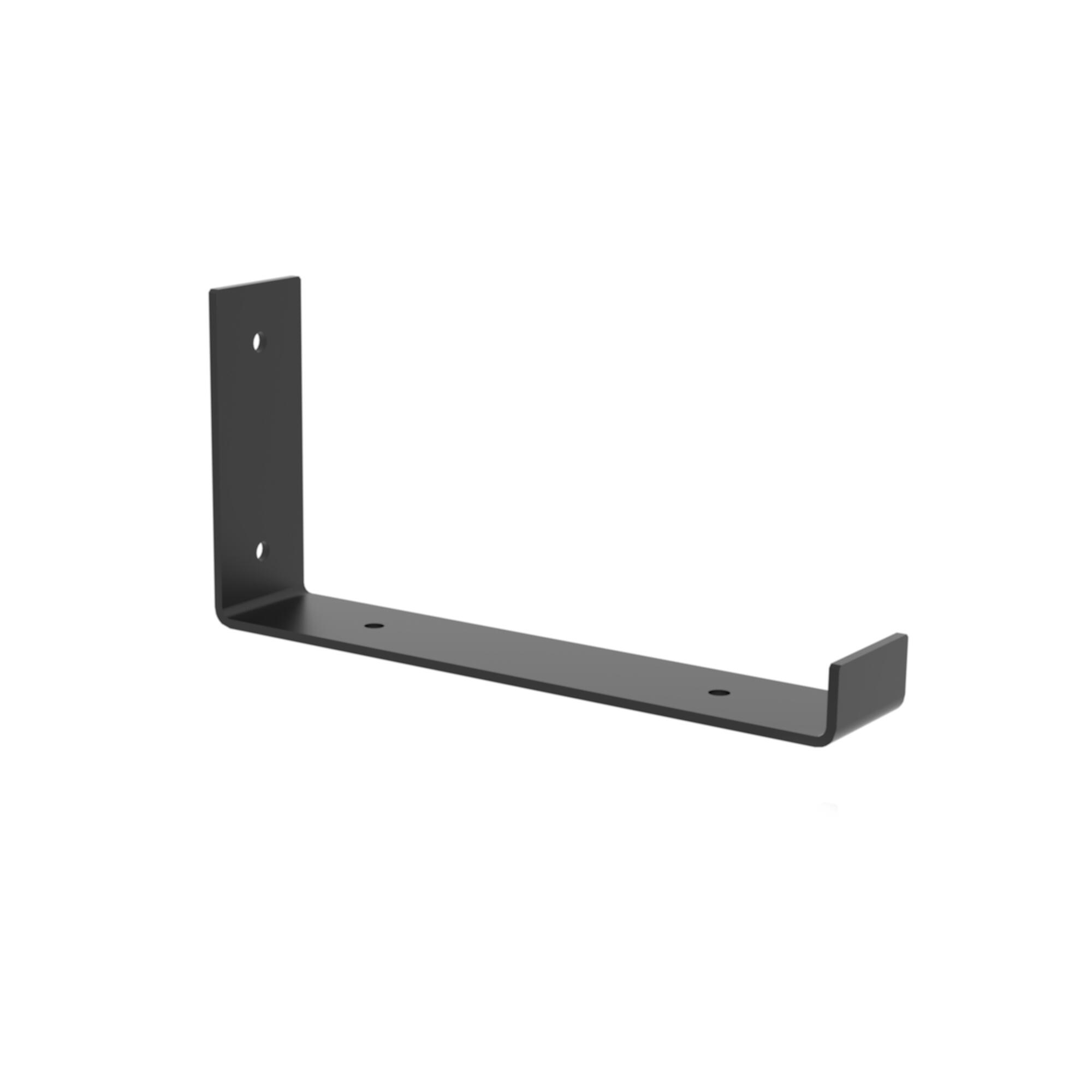 Equerre acier enduit de résine époxy noir, H.10.3 x P.21 cm - 4