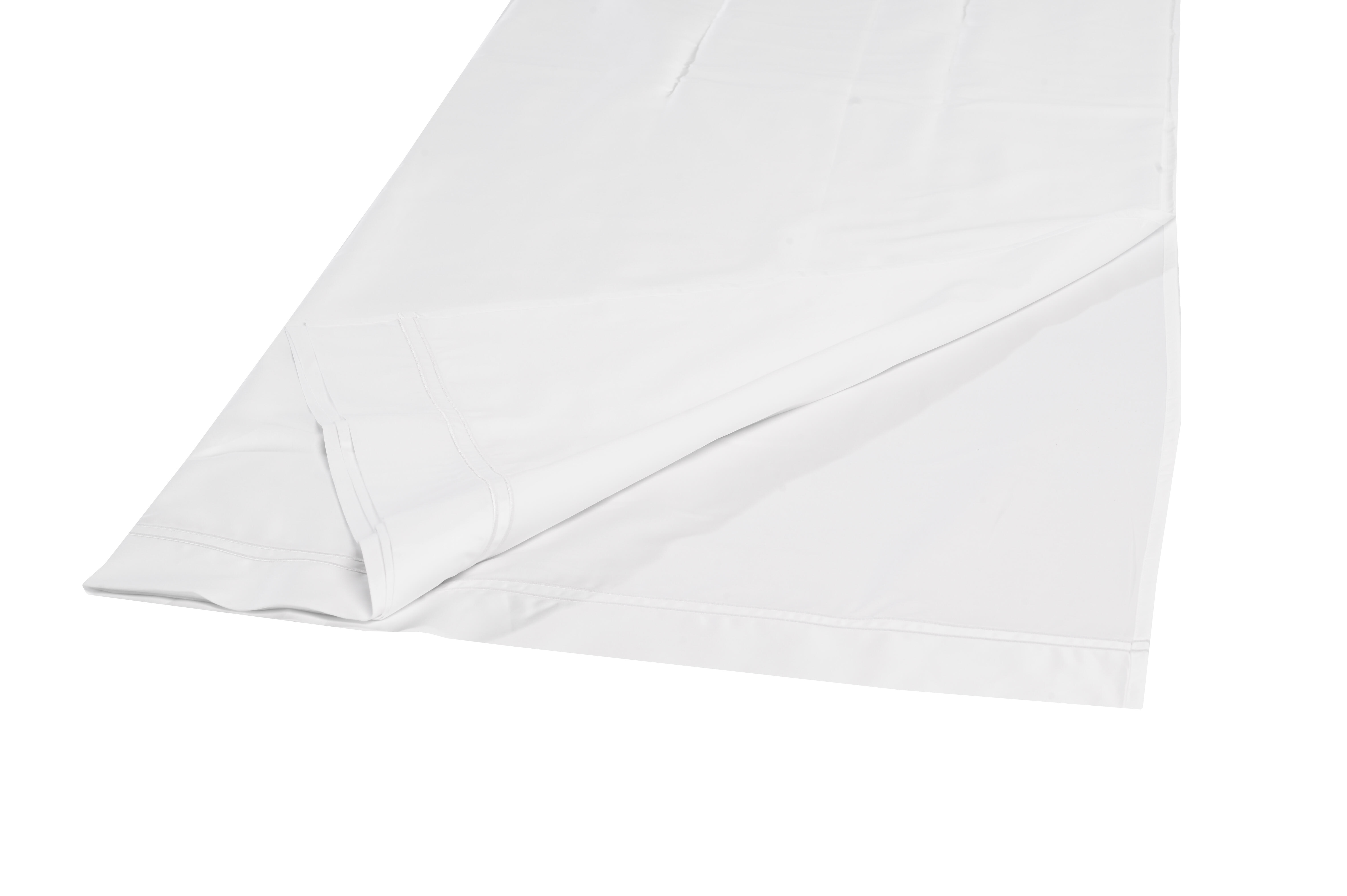 Sábana encimera Bordón algodón egipcio 400 hilos blanco 240x290 para cama de 150 cm - 20