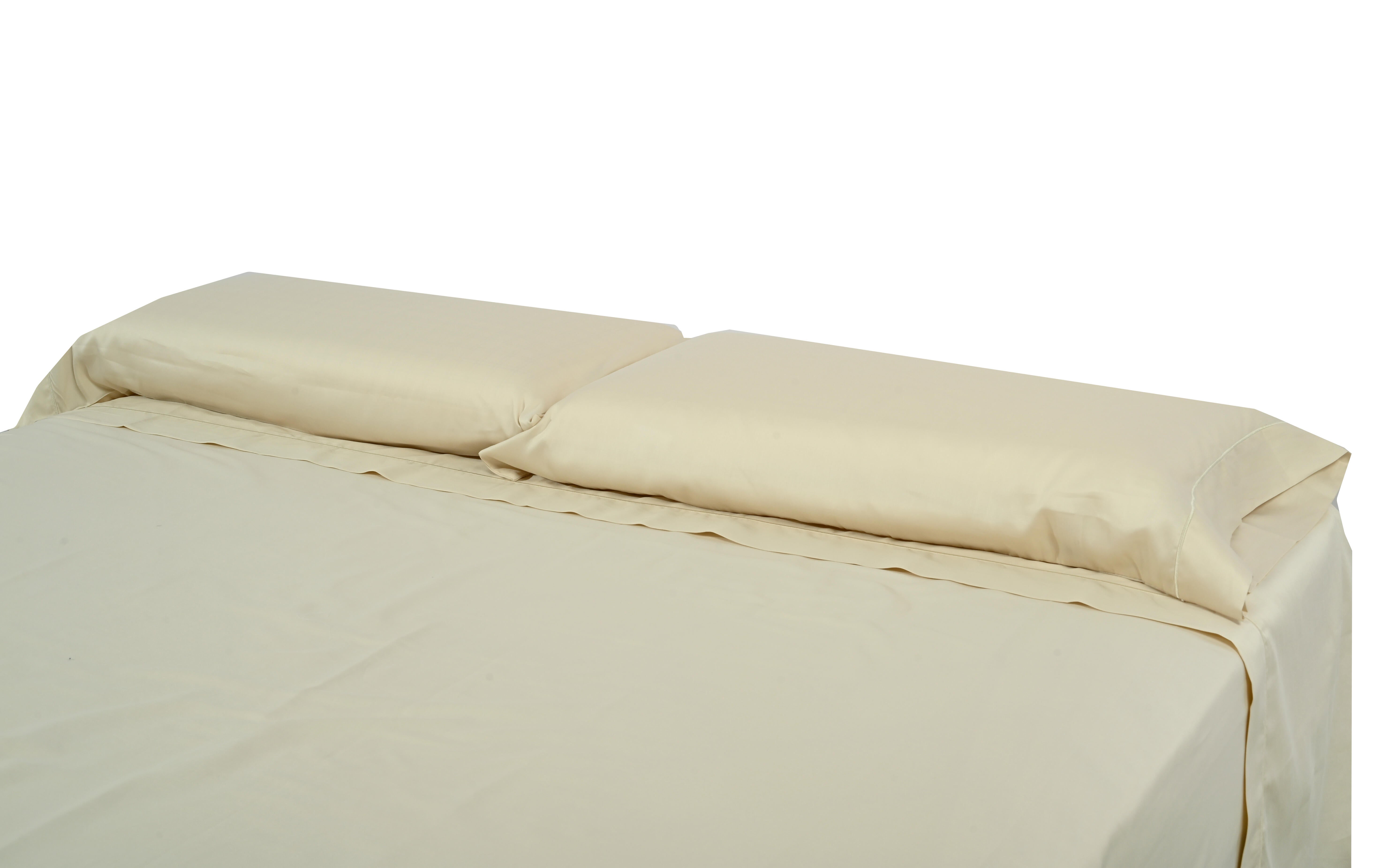 Funda nórdica Bordón algodón egipcio 300 hilos marfil para cama de 135 cm - 15