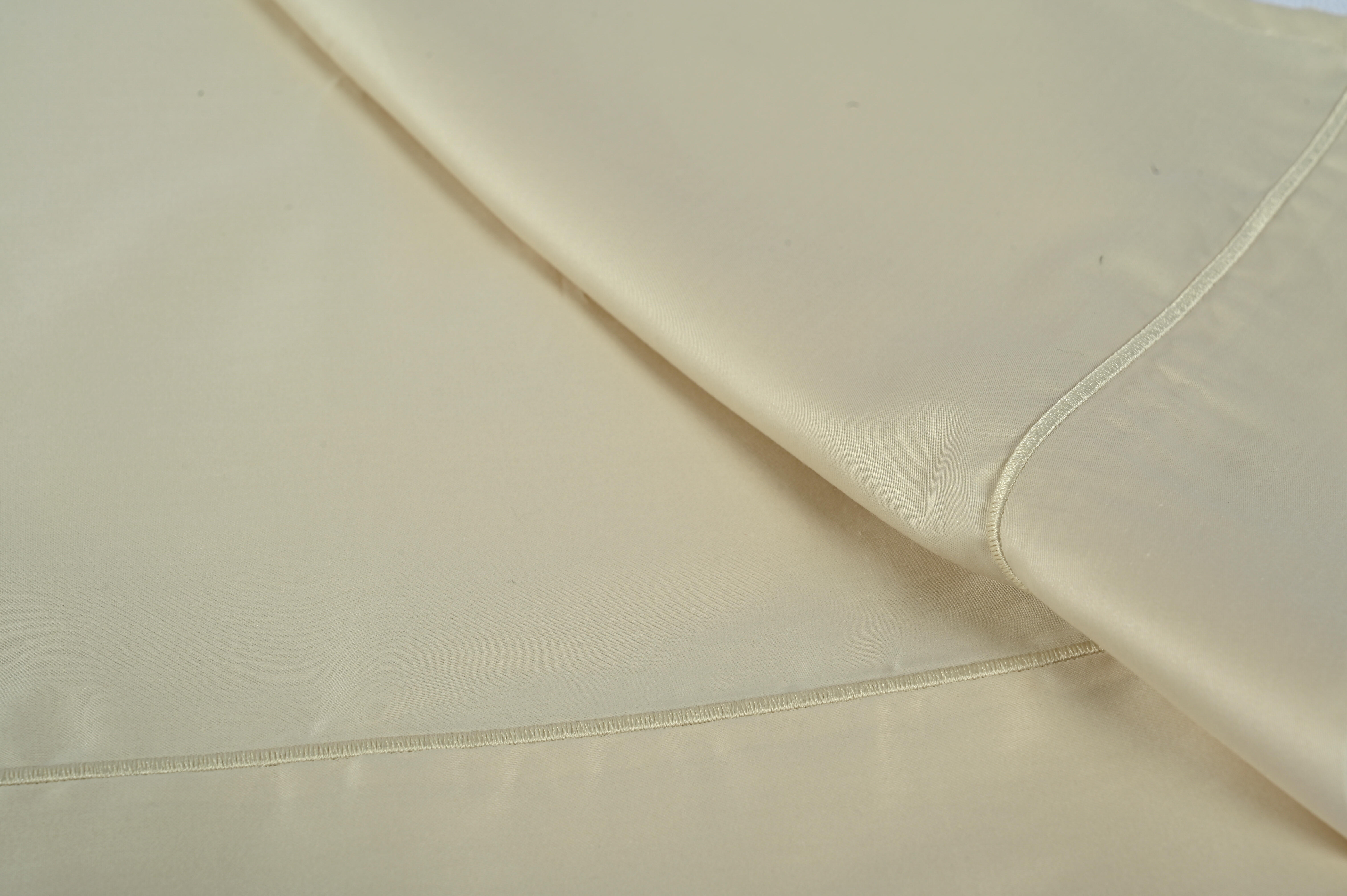 Funda nórdica Bordón algodón egipcio 300 hilos marfil para cama de 135 cm - 14