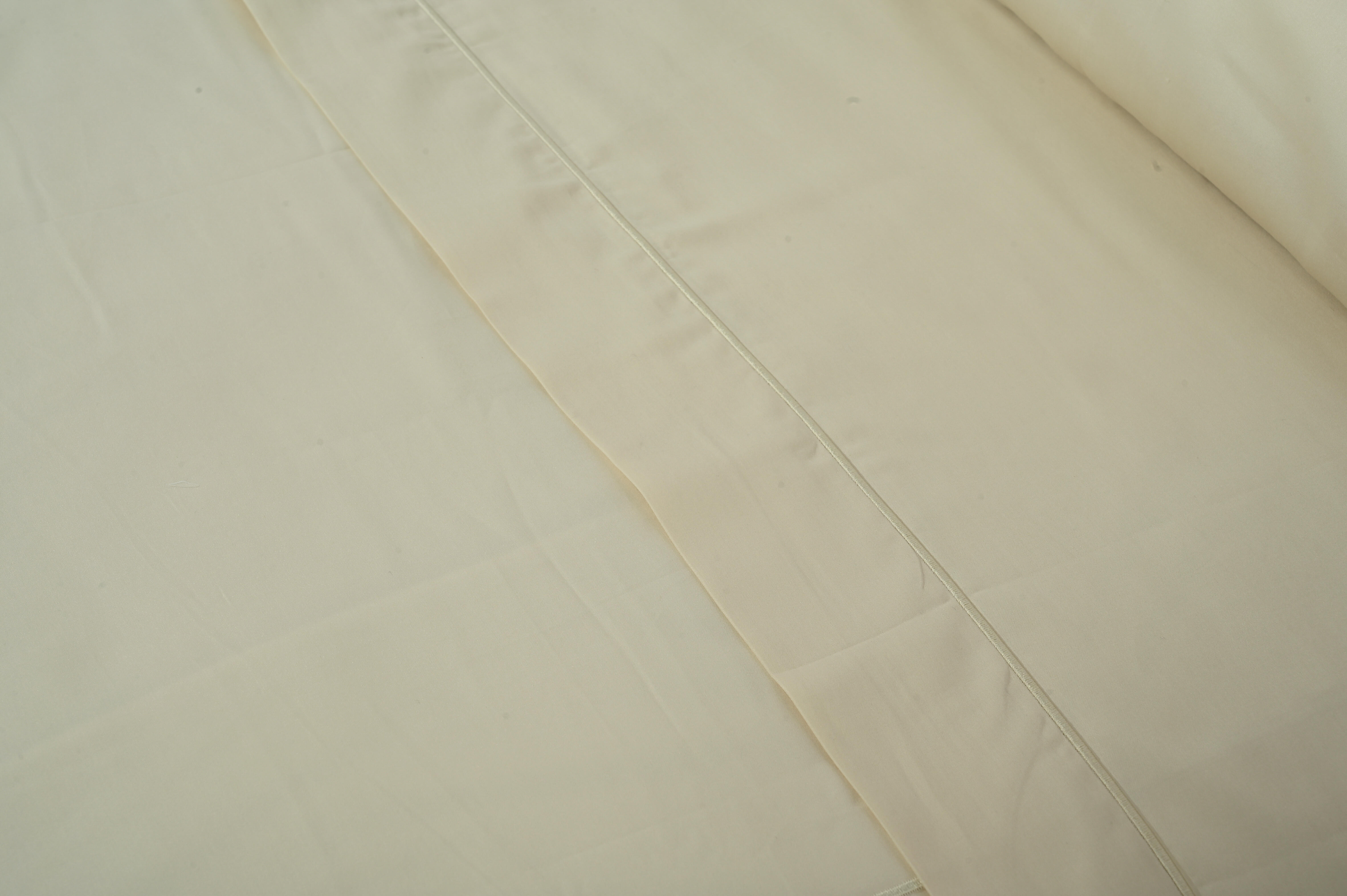Funda nórdica Bordón algodón egipcio 300 hilos marfil para cama de 135 cm - 13