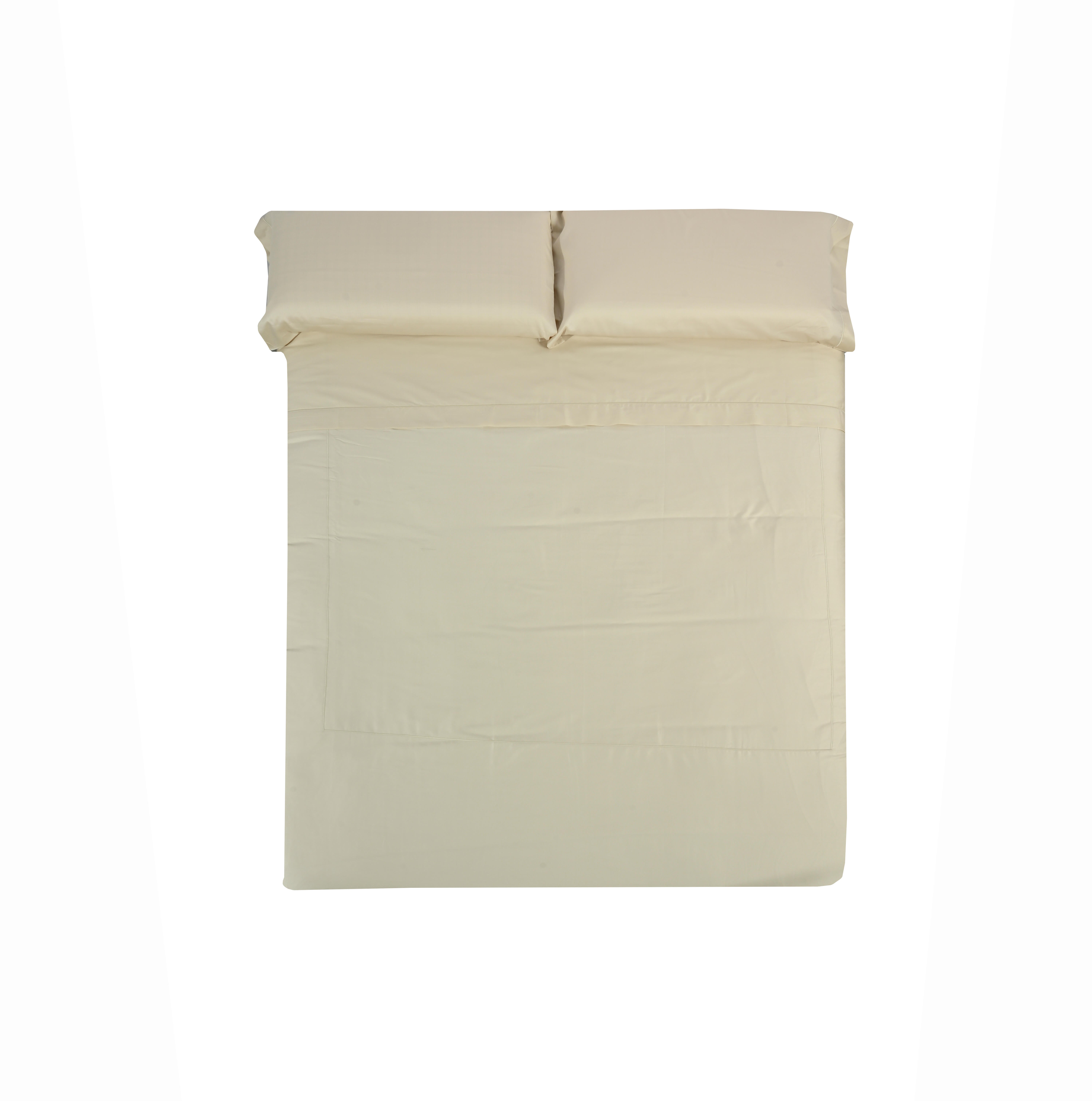 Funda nórdica Bordón algodón egipcio 300 hilos marfil para cama de 135 cm - 4