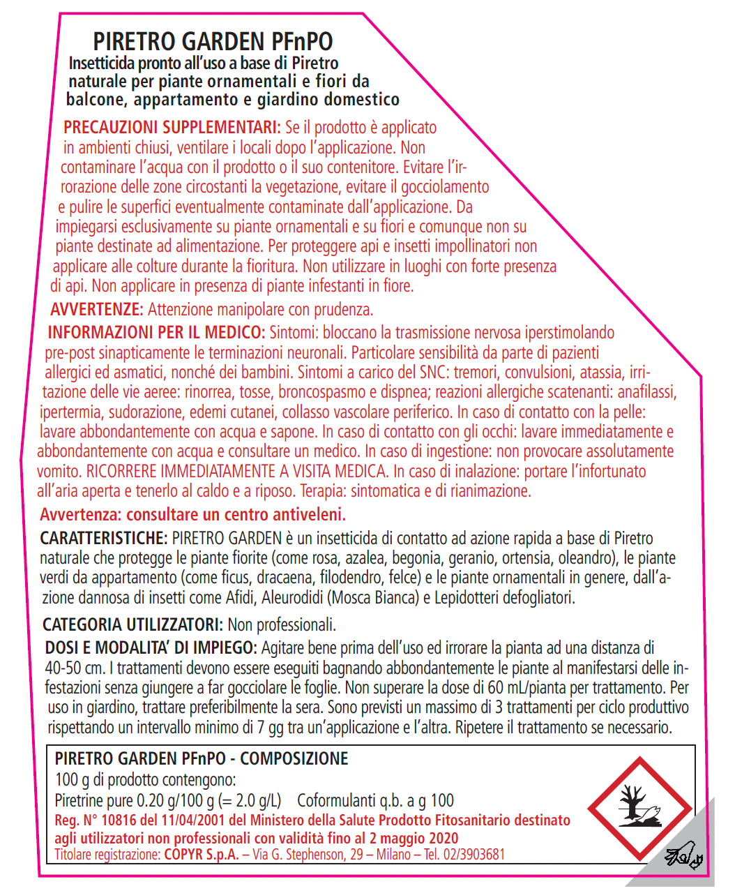 Insetticida naturale Piretro Rtu 750 ml - 2