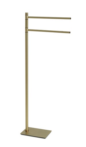 Portasalviette 35 cm in ottone e cromall nero satinato - Pirenei di Gedy