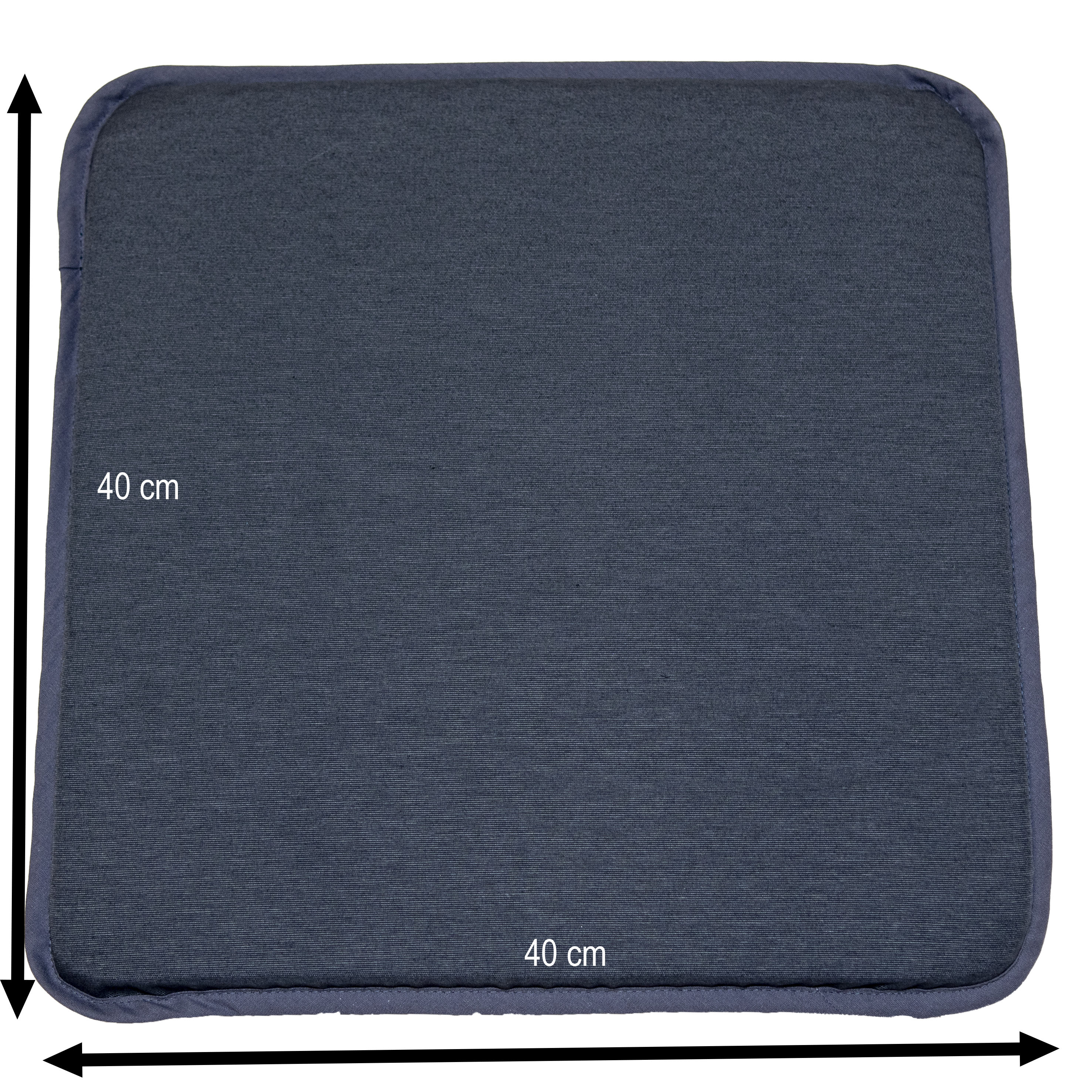 Coussin de chaise Soft gris / argent, l.40 x L.40 cm NATERIAL - 3