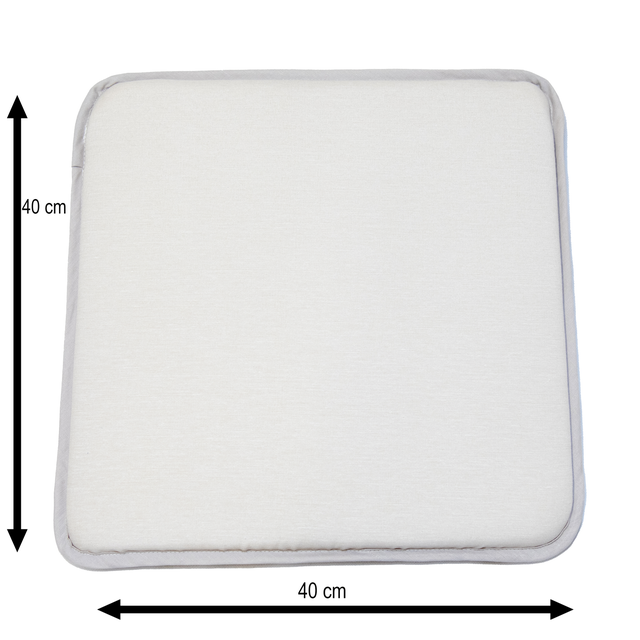 Cojín de silla NATERIAL beige 40x40 cm
