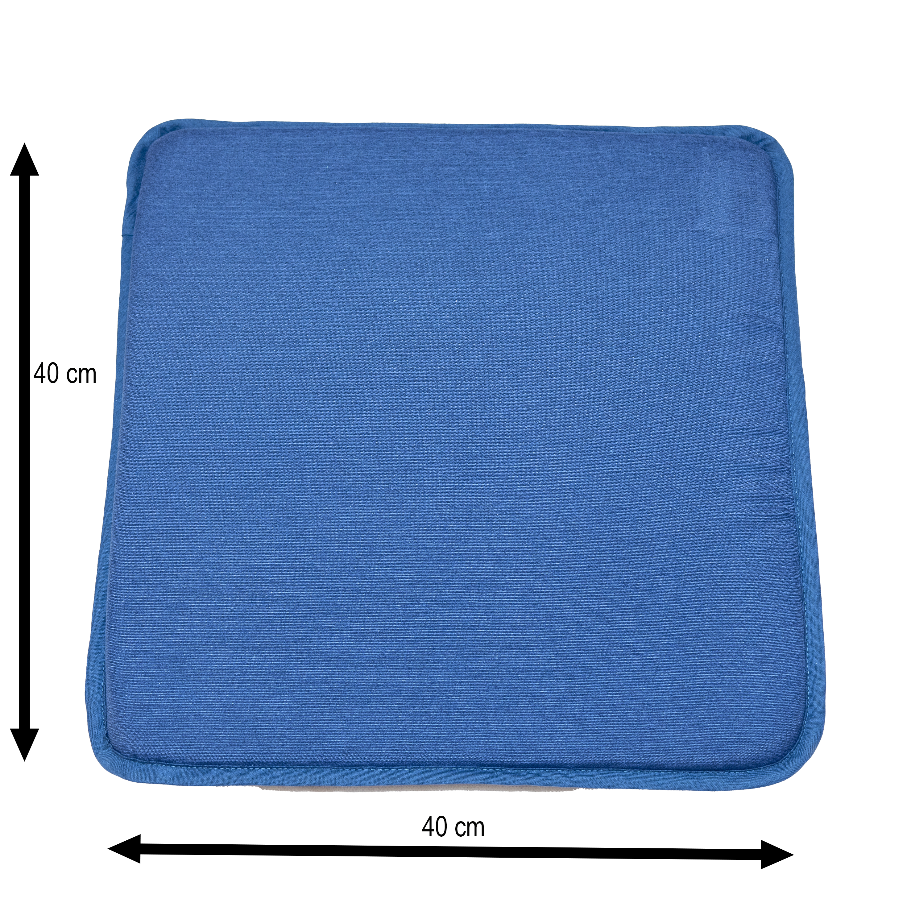 Coussin de chaise NATERIAL Soft bleu denim, l.40 x L.40 cm - 3
