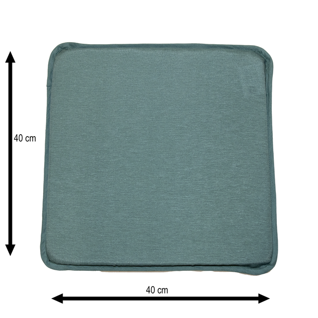Cojín de silla NATERIAL verde 40x40 cm