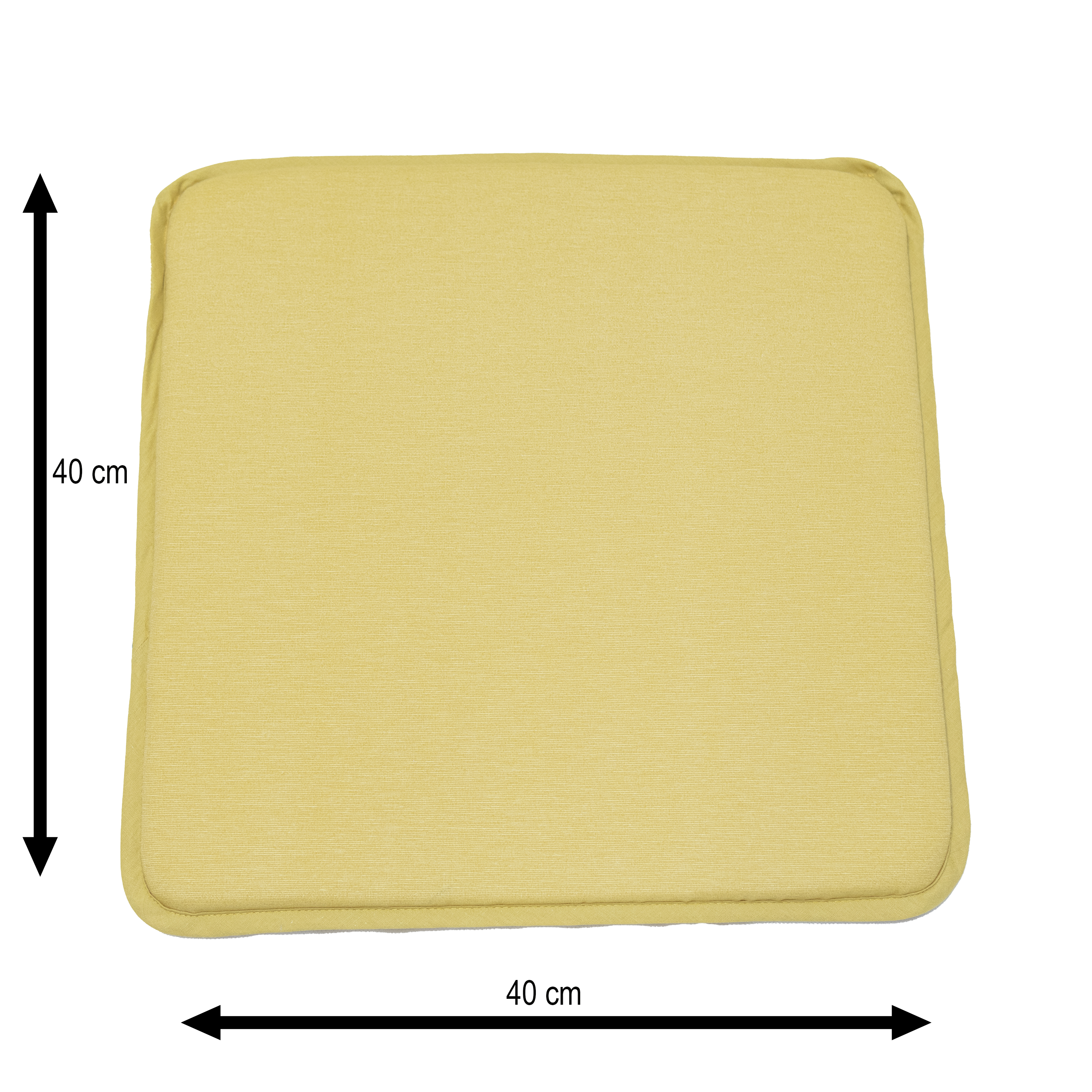 Coussin de chaise NATERIAL Soft jaune ginger, l.40 x L.40 cm - 3
