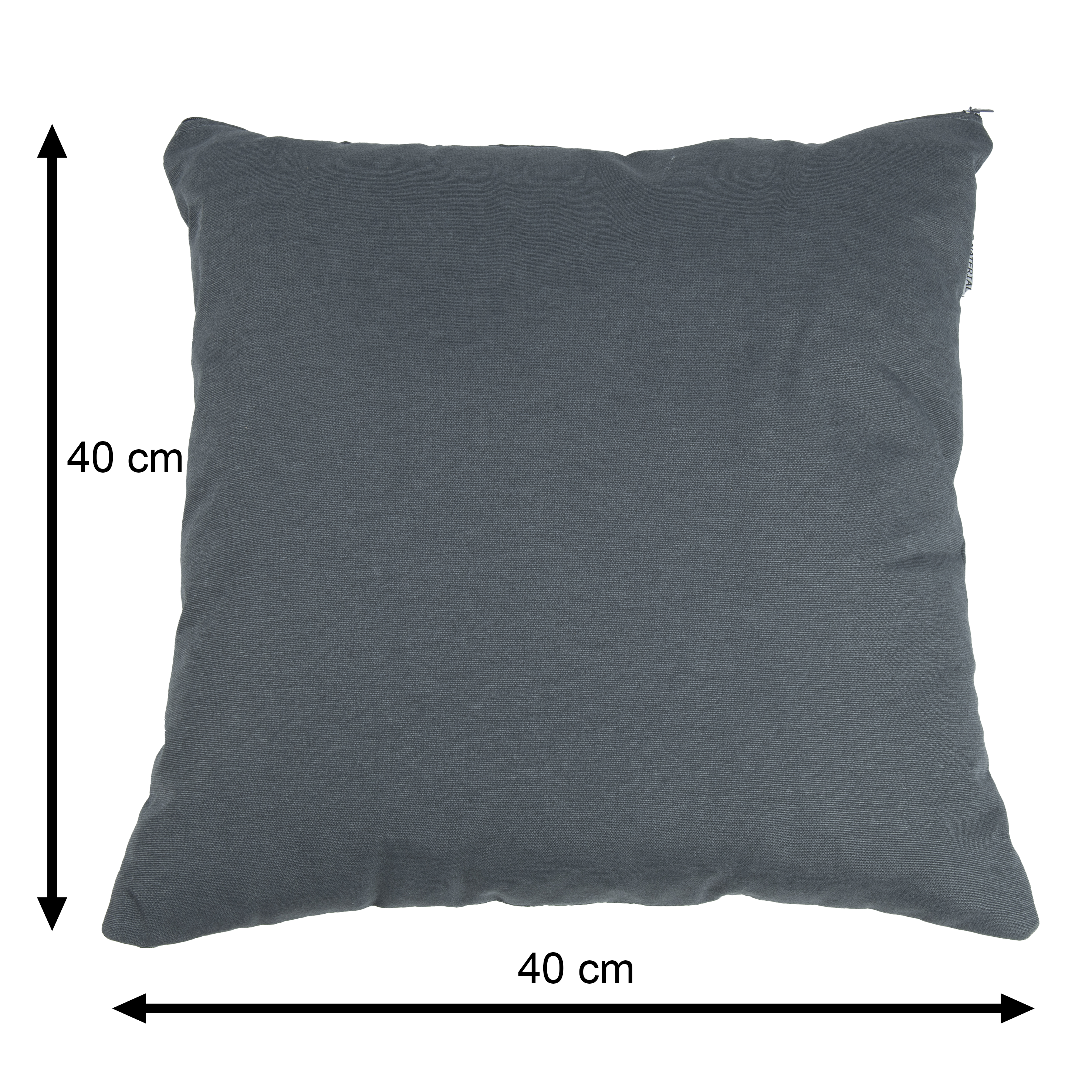 Coussin d'extérieur décoratif Soft gris / argent, l.40 x L.40 cm NATERIAL - 3
