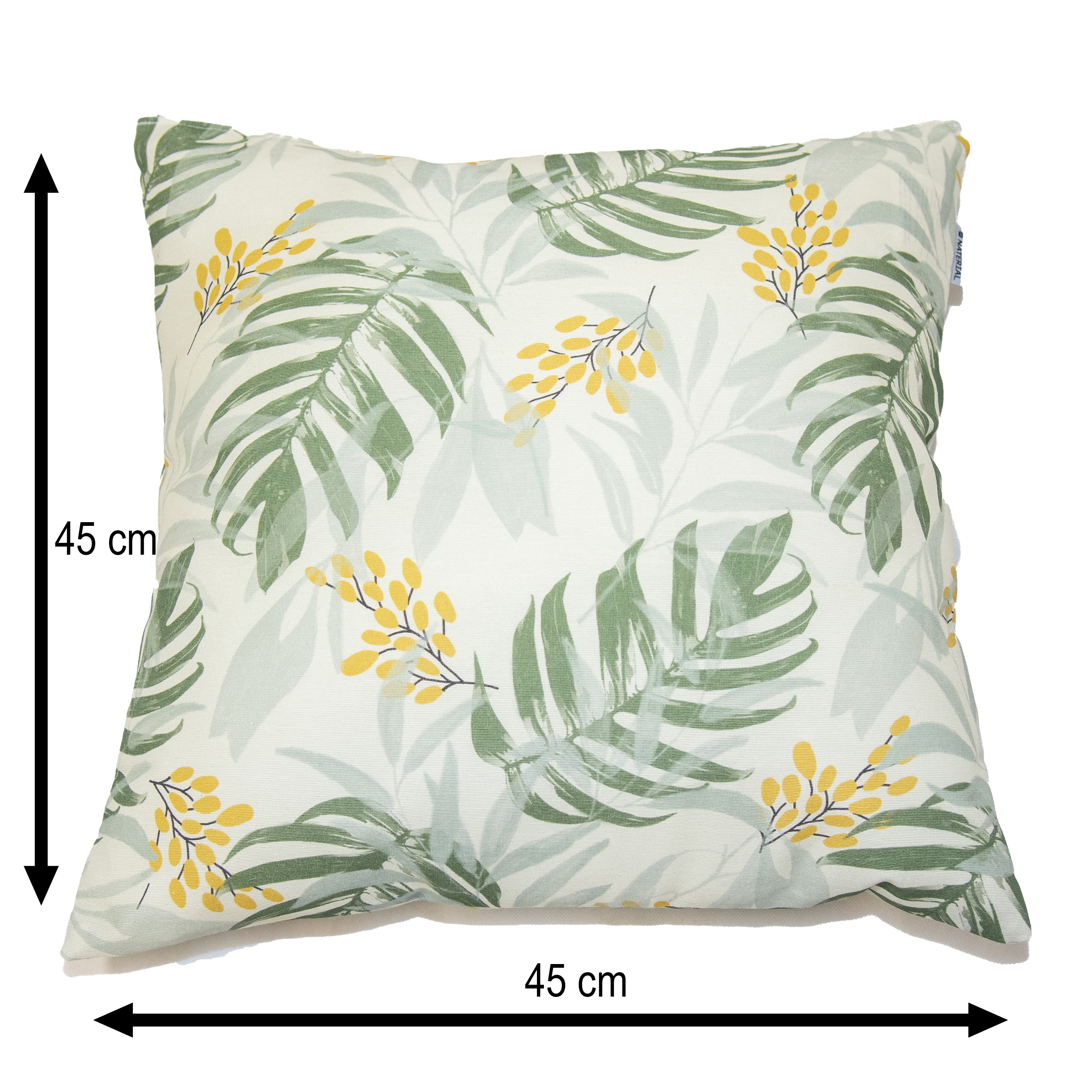 Cojín decorativo de jardín naterial mix verde 45x45 cm