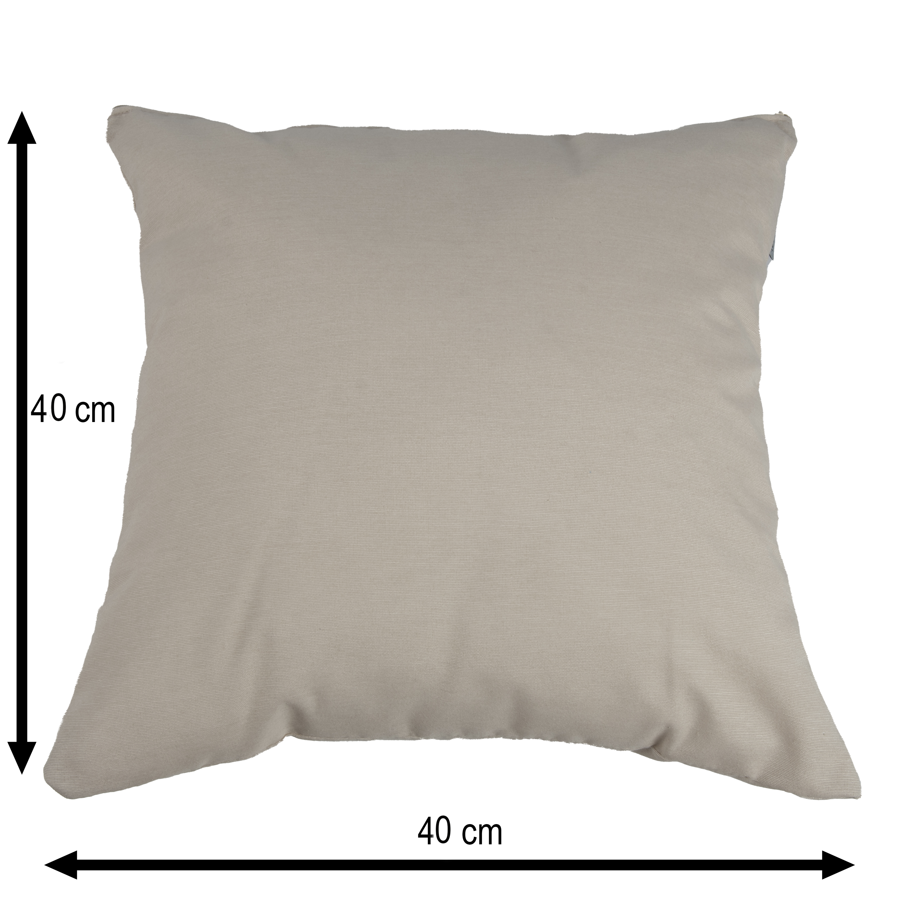 Coussin d'extérieur décoratif NATERIAL Soft taupe moon, l.40 x L.40 cm - 4