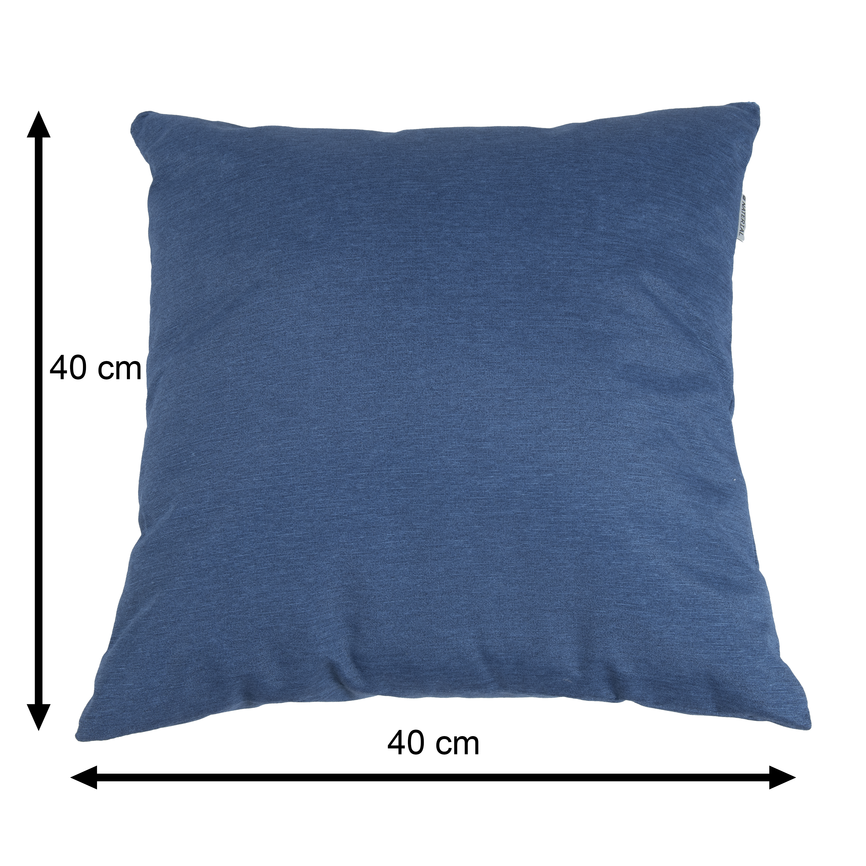 Coussin d'extérieur décoratif Soft, bleu, l.40 x L.40 cm NATERIAL - 4