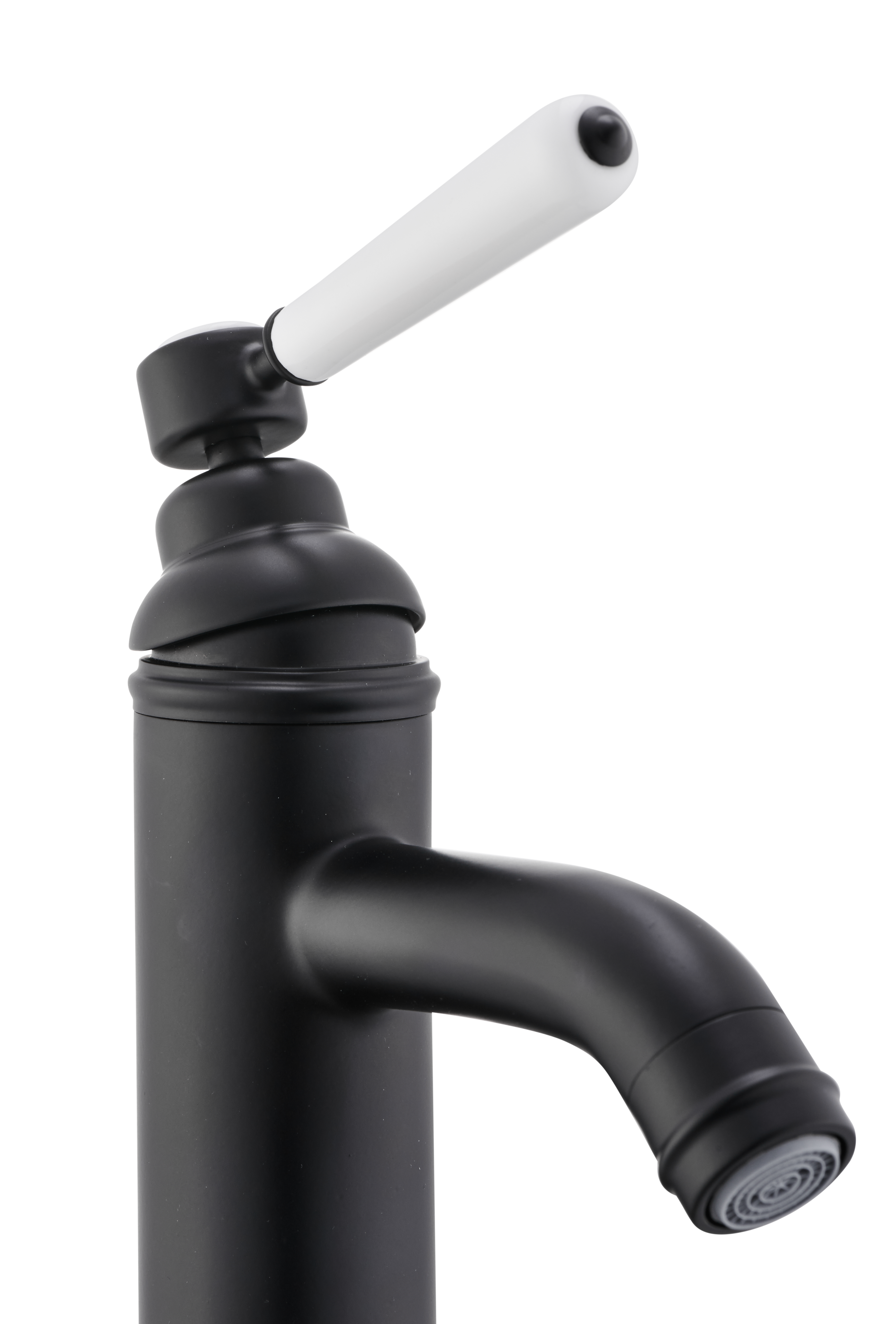 Grifo de lavabo SENSEA Charm monomando negro mate. Apertura en frío. Latón - 10