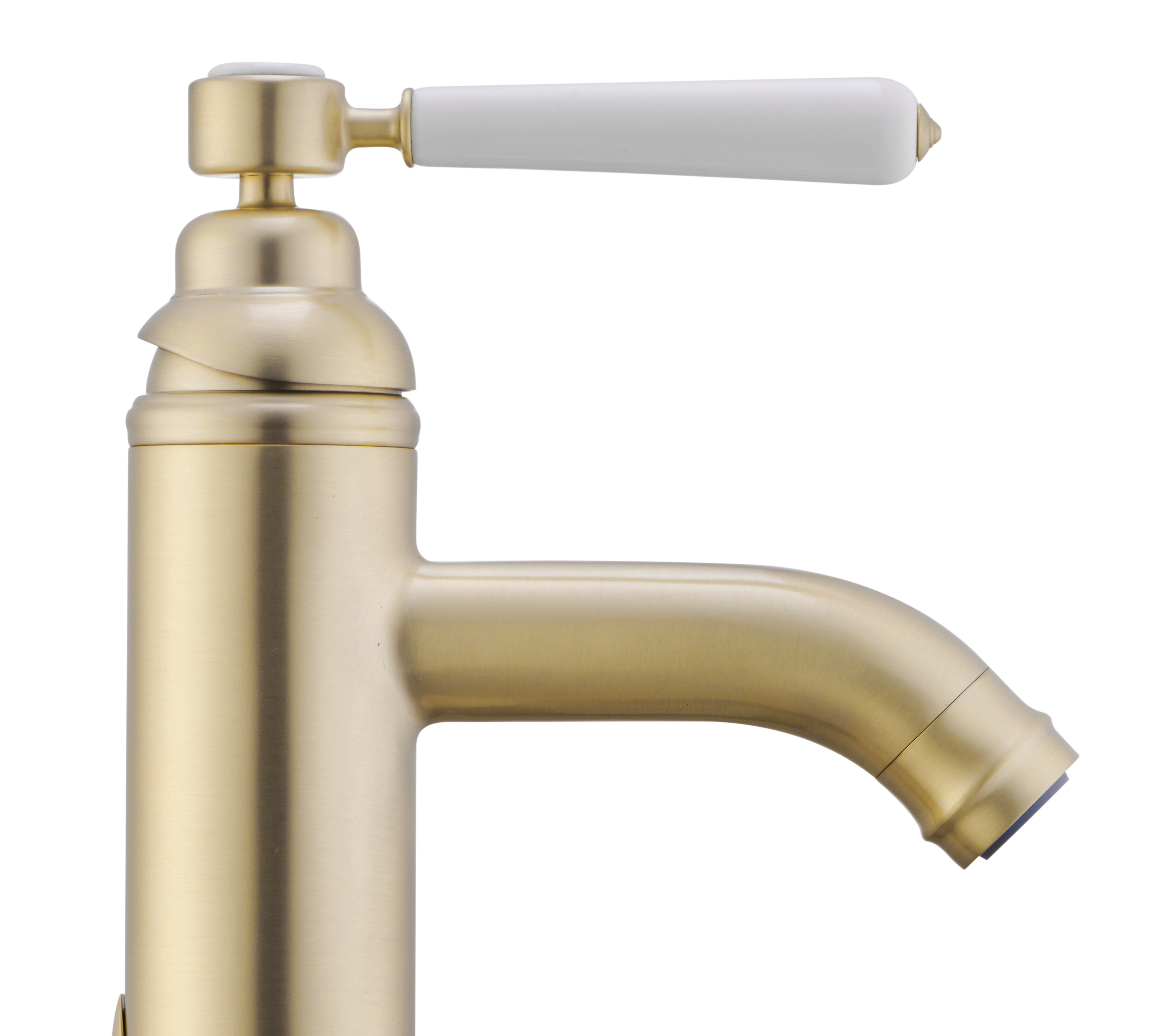 Grifo de lavabo SENSEA Charm monomando oro mate. Apertura en frío. Latón - 8