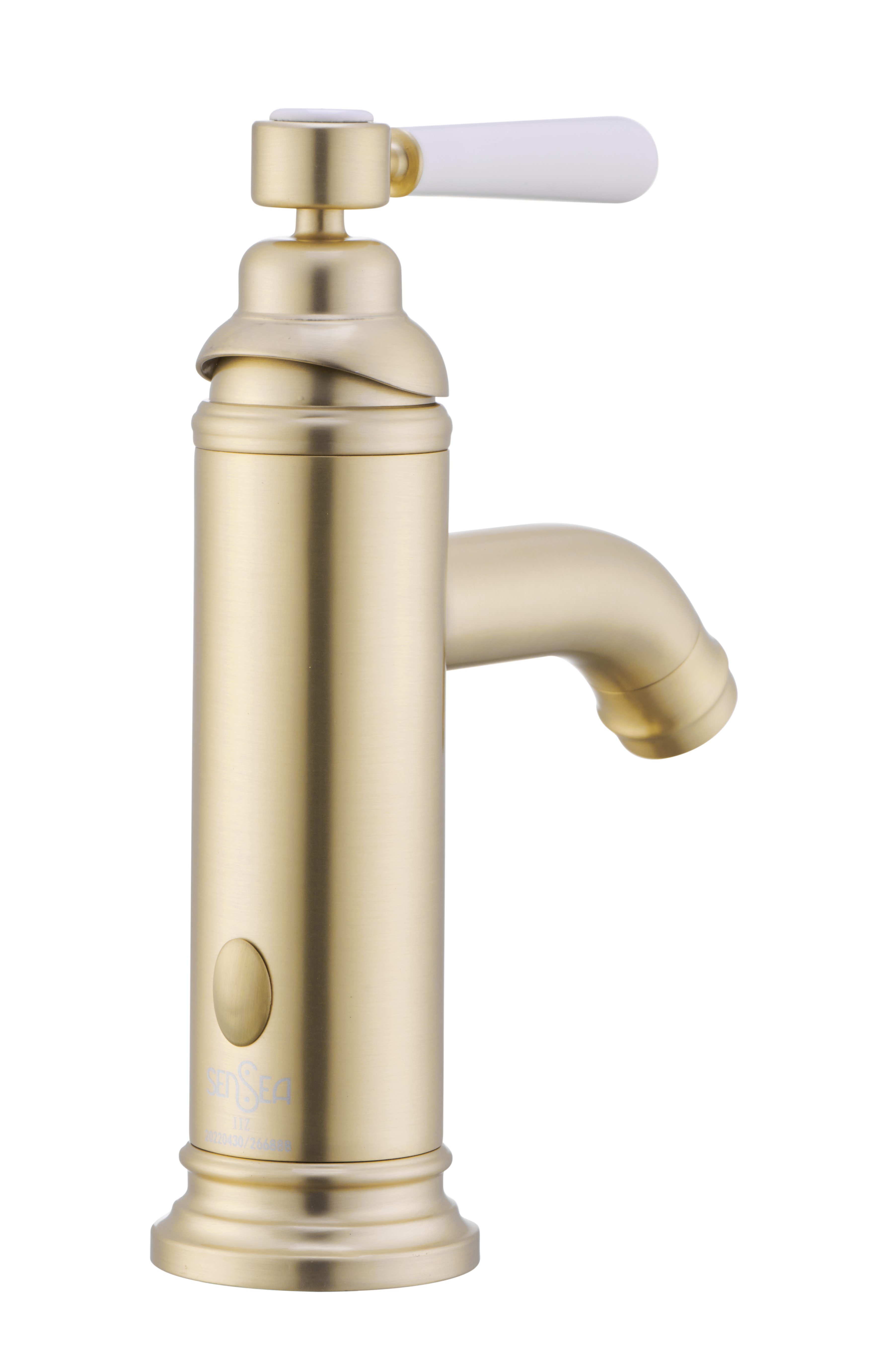 Grifo de lavabo SENSEA Charm monomando oro mate. Apertura en frío. Latón - 9