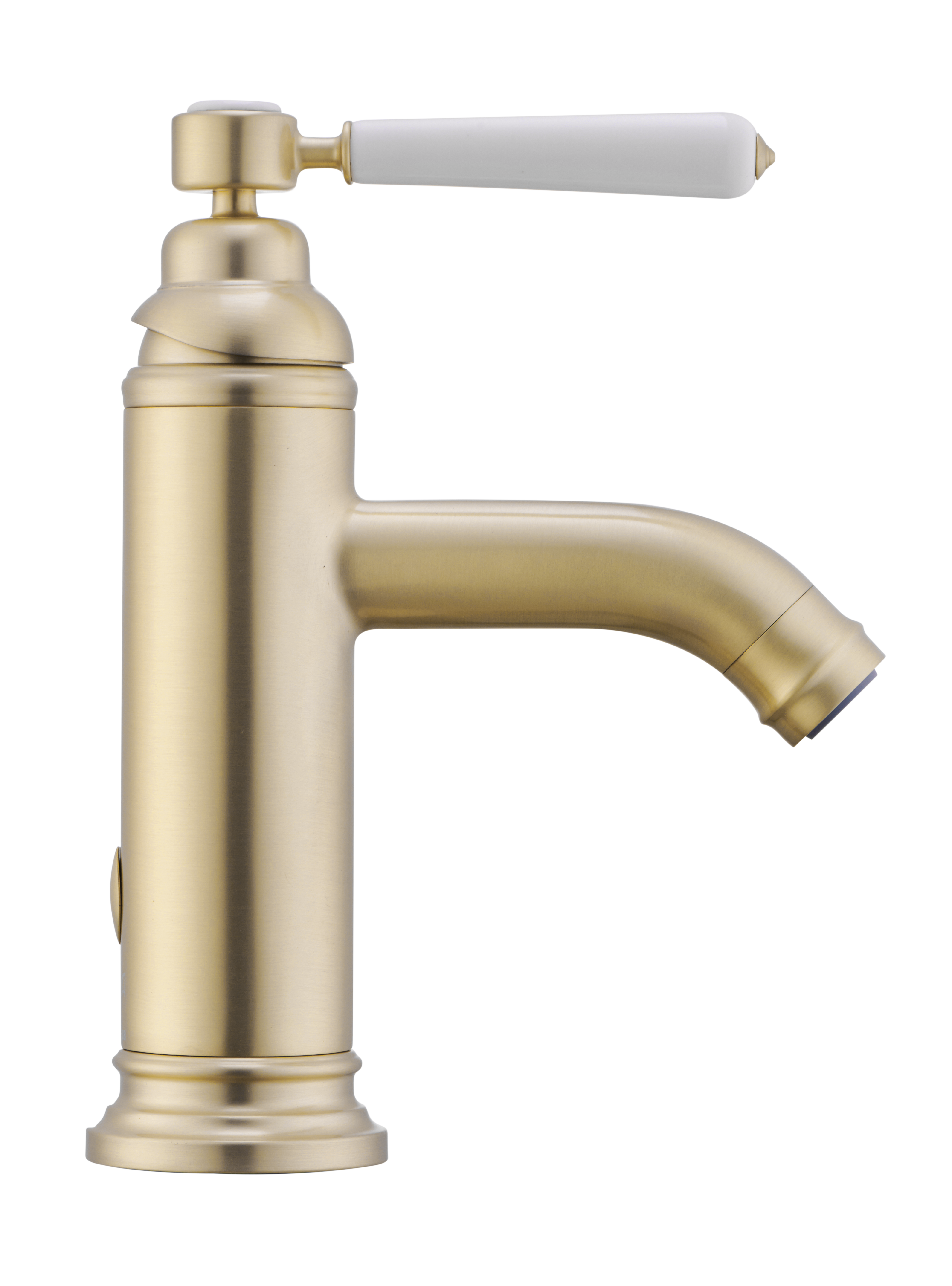 Grifo de lavabo SENSEA Charm monomando oro mate. Apertura en frío. Latón - 10