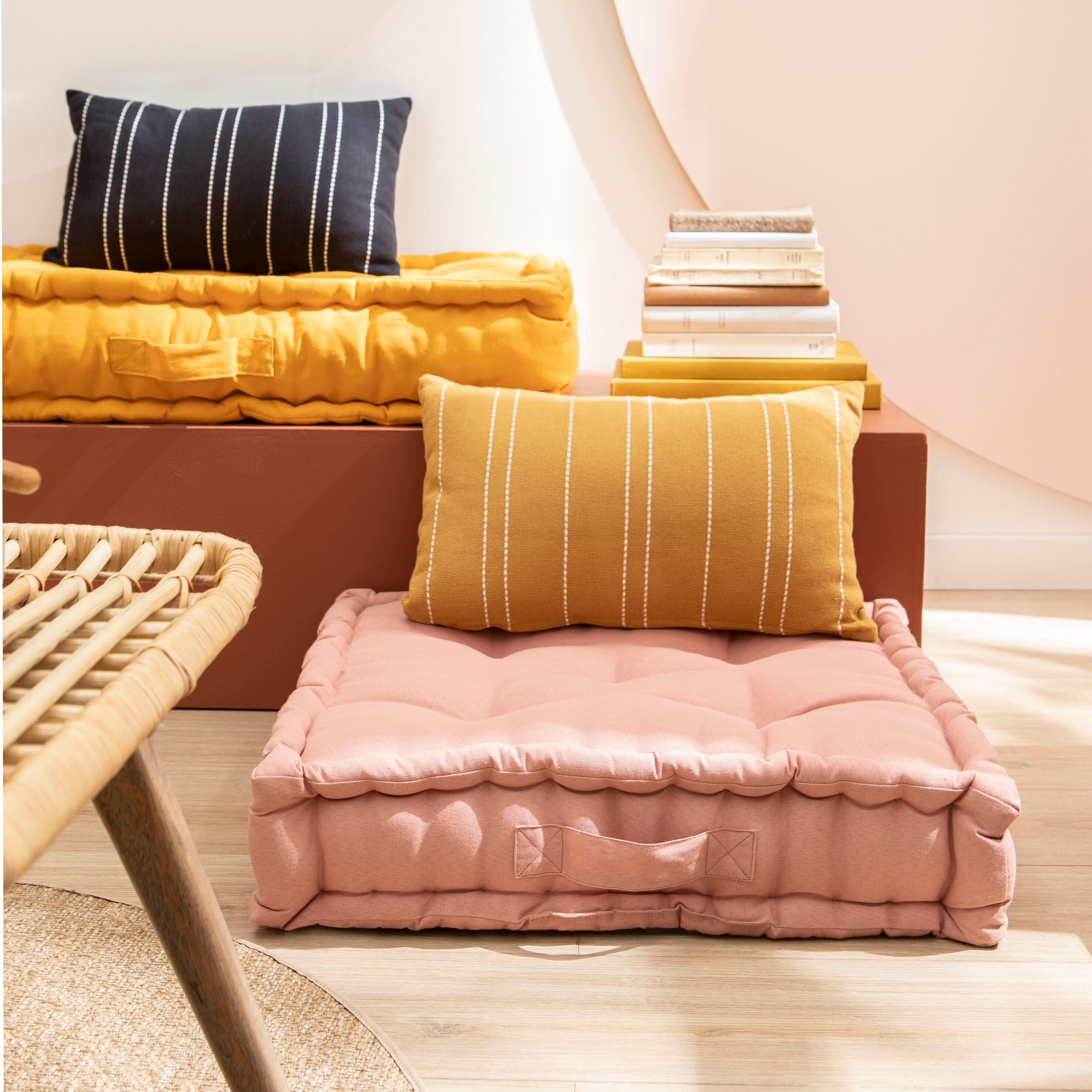 Coussin Celene, jaune sable l.50 x L.30 cm INSPIRE - 7