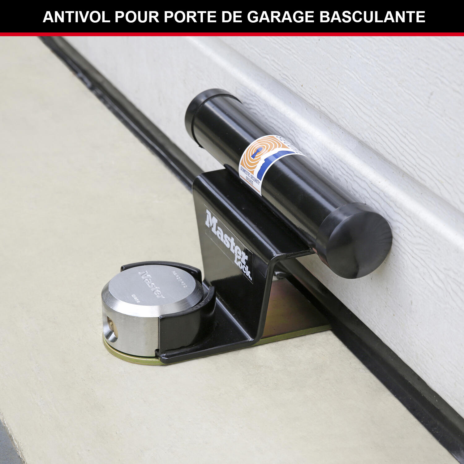 Antivol pour porte de garage basculante MASTERLOCK 1488EURDAT noir - 5