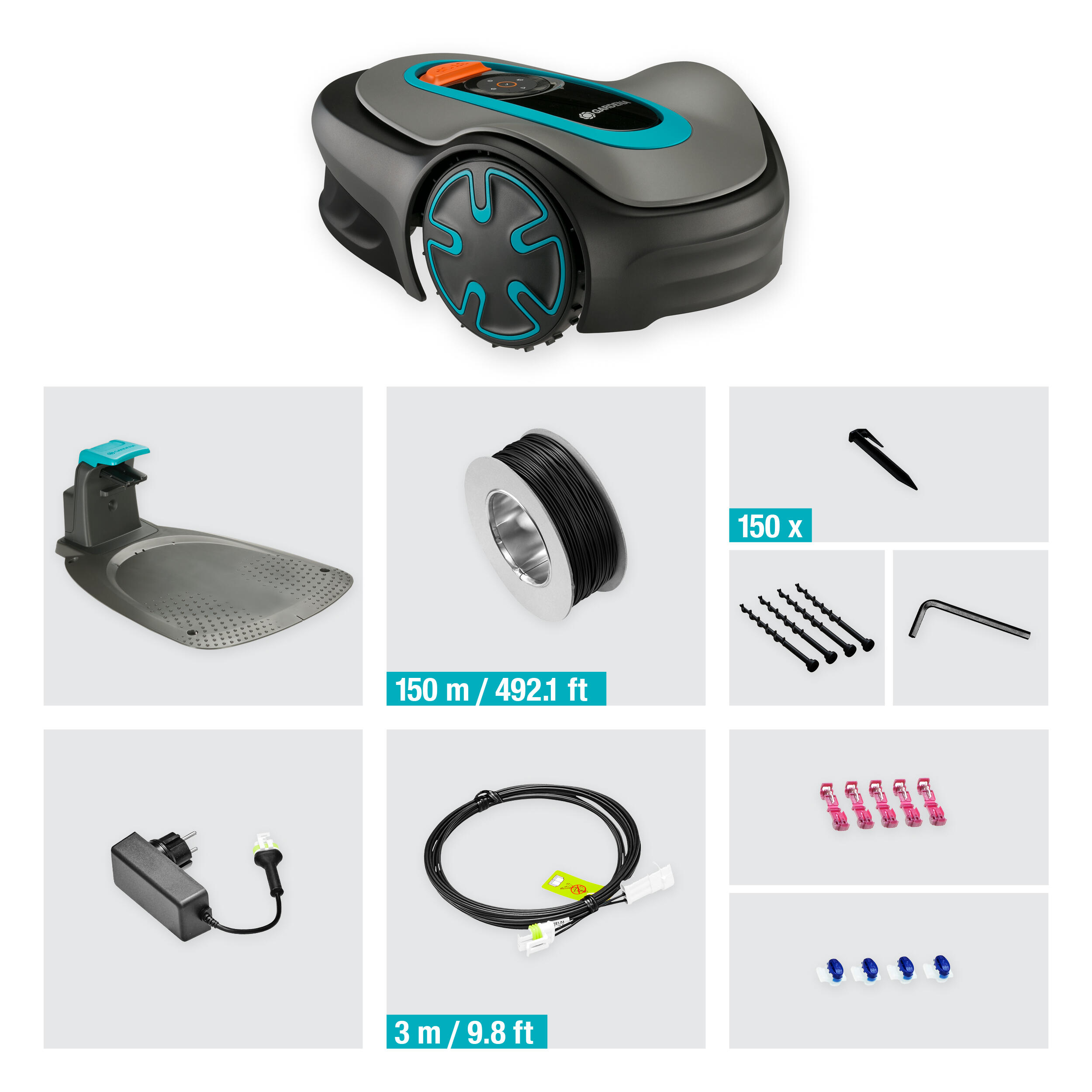 Robot tondeuse connecté GARDENA Sileno Minimo - 450m² - 15207-48 Bluetooth - 7