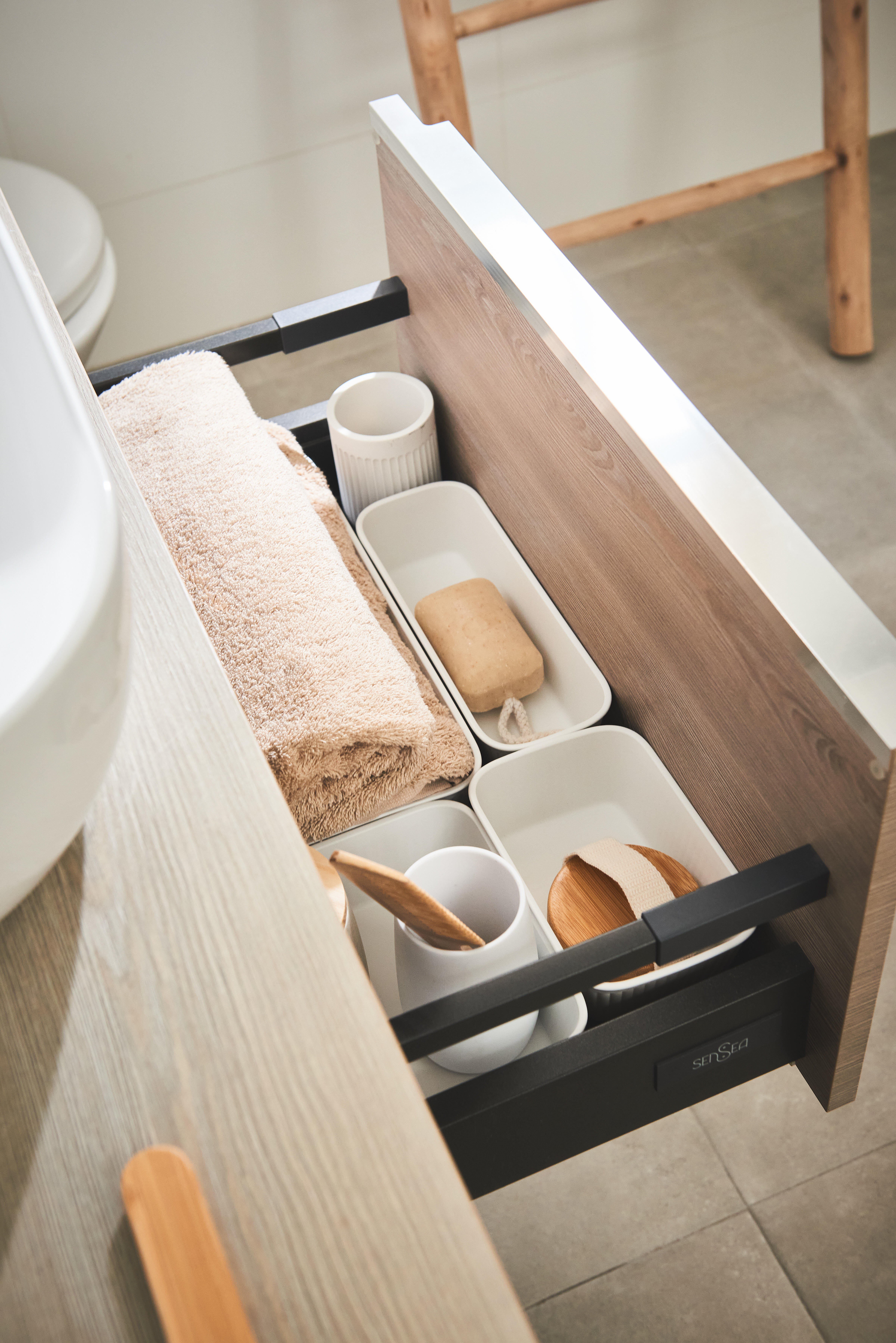 Set de 5 organizadores de almacenamiento blanco Baobab 33.6x24.7x6cm - 6