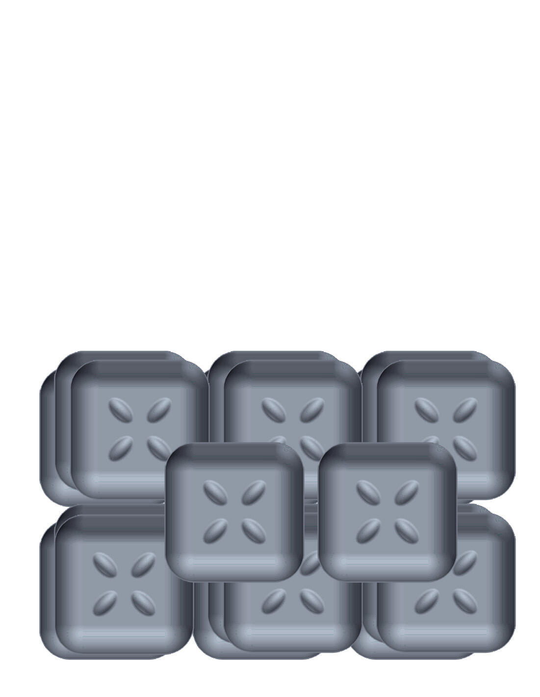 8 patins de pied de meuble en polypropylène auto-adhésif SCOTCH l.24 x 24 mm - 2