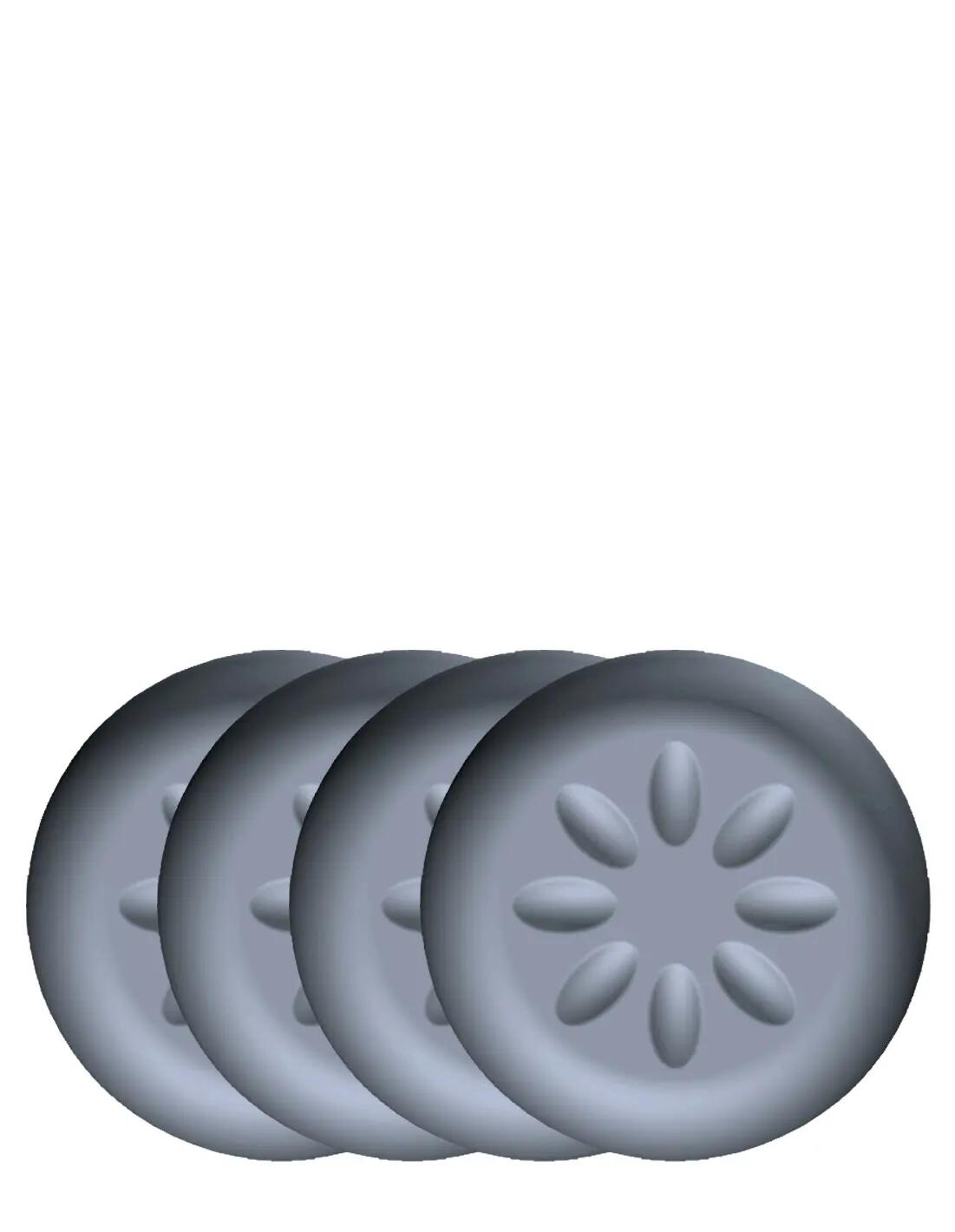 4 patins de pied de meuble en polypropylène auto-adhésif SCOTCH Ø50 mm - 2