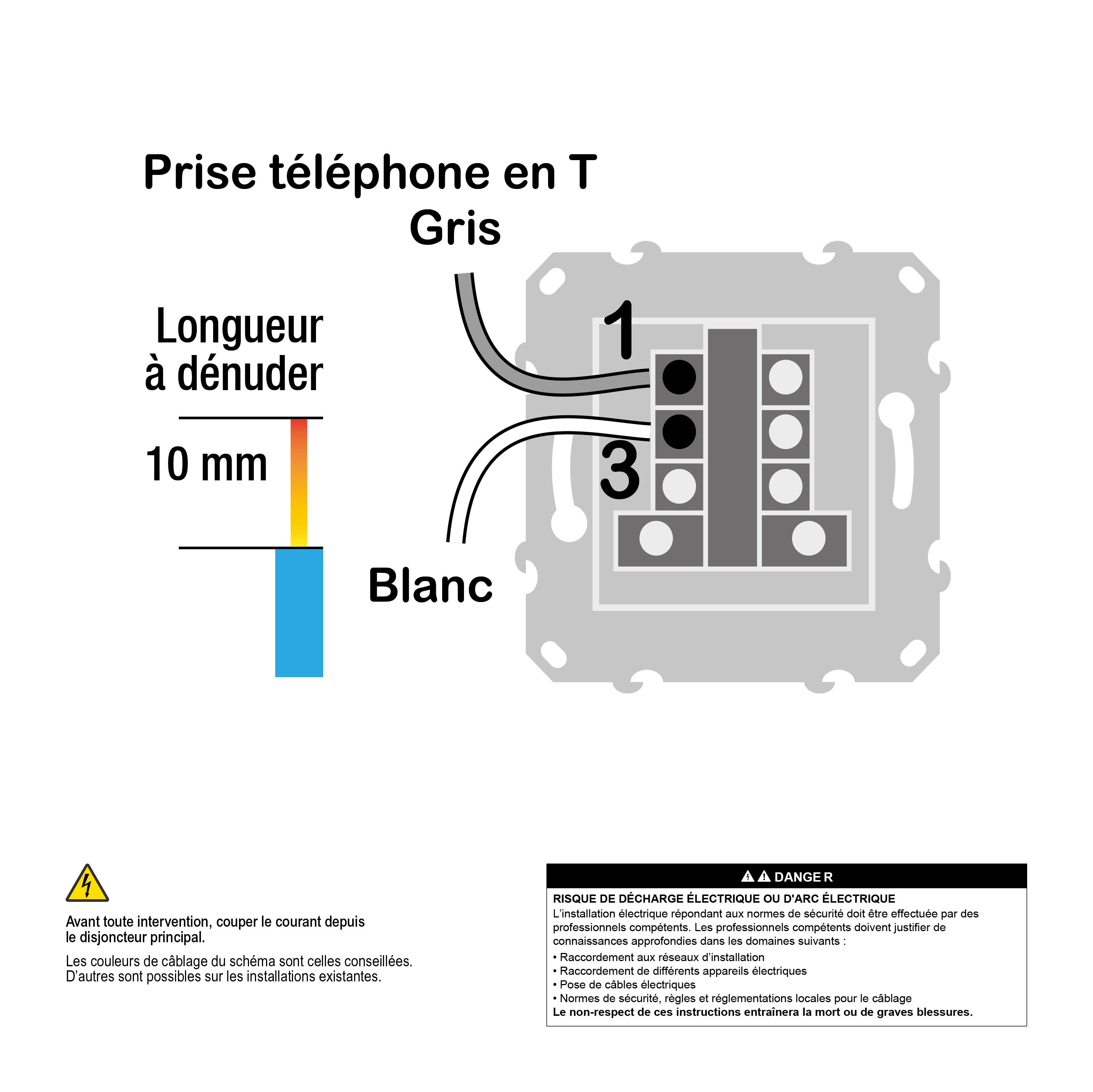 Prise téléphone à assembler Unica, SCHNEIDER ELECTRIC, blanc - 2