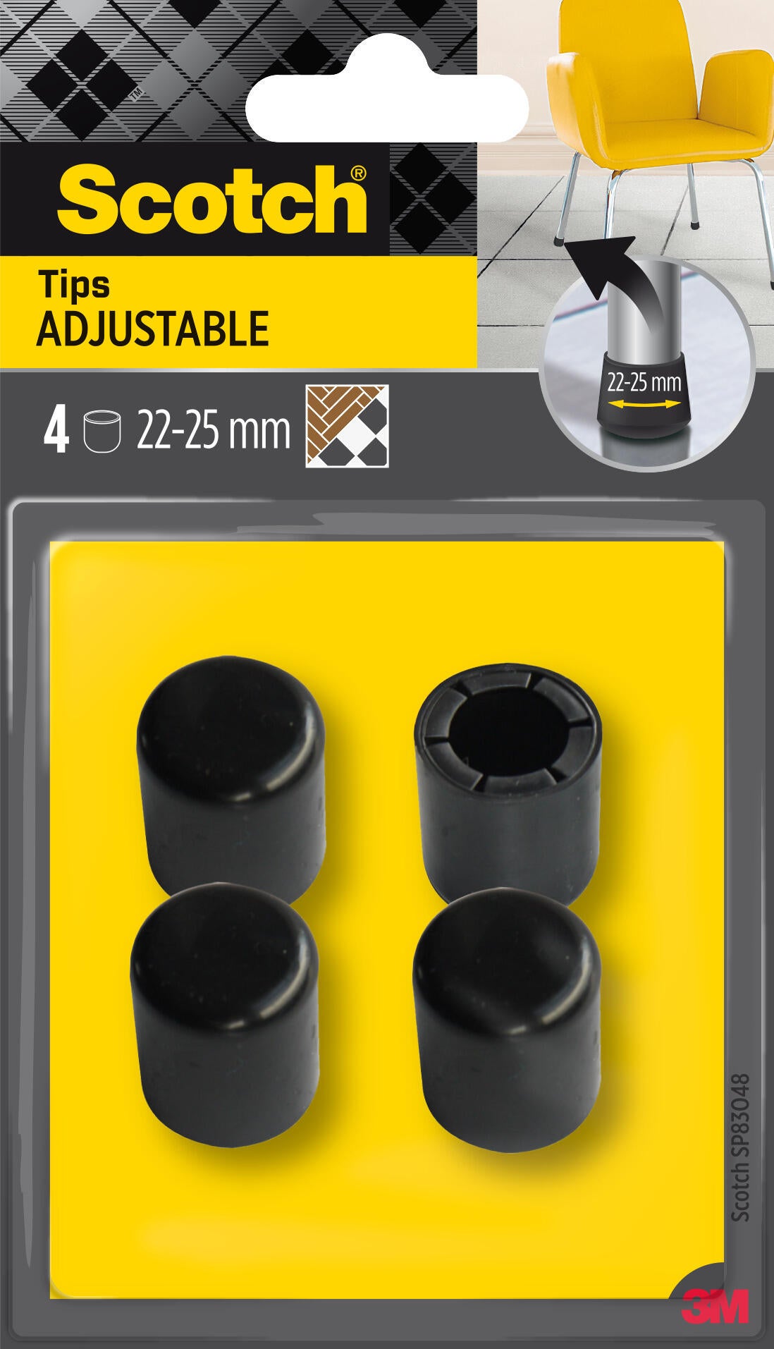 4 Ponteiras Scotch ajustável 22-25mm - 3