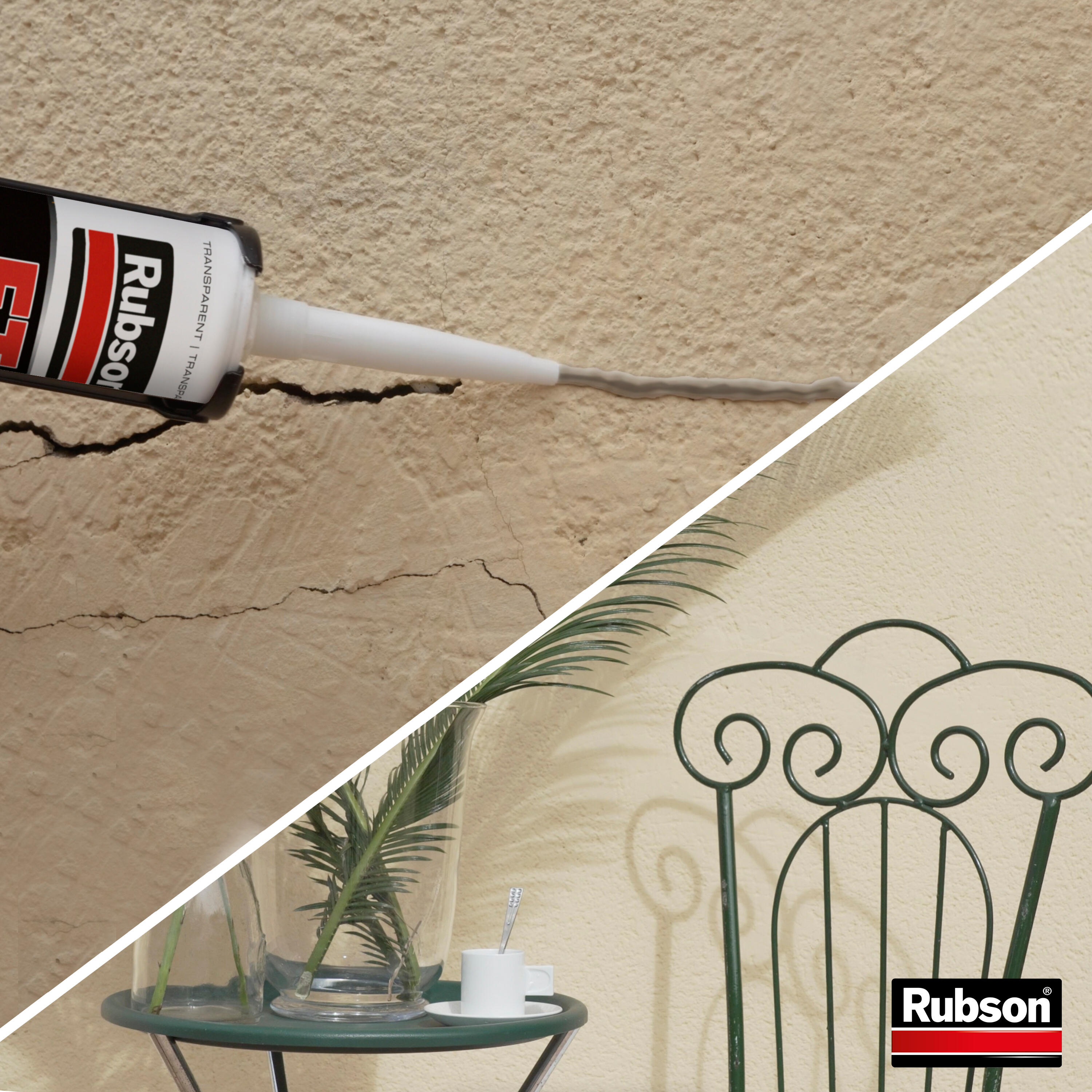 Mastic d'étanchéité Ft101 jointe et colle RUBSON transparent, 280 ml - 4