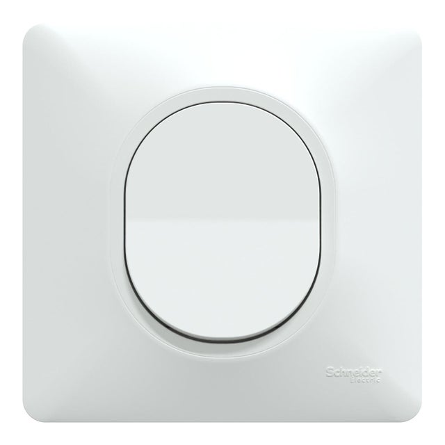 Interrupteur va-et-vient complet Ovalis, SCHNEIDER ELECTRIC, blanc
