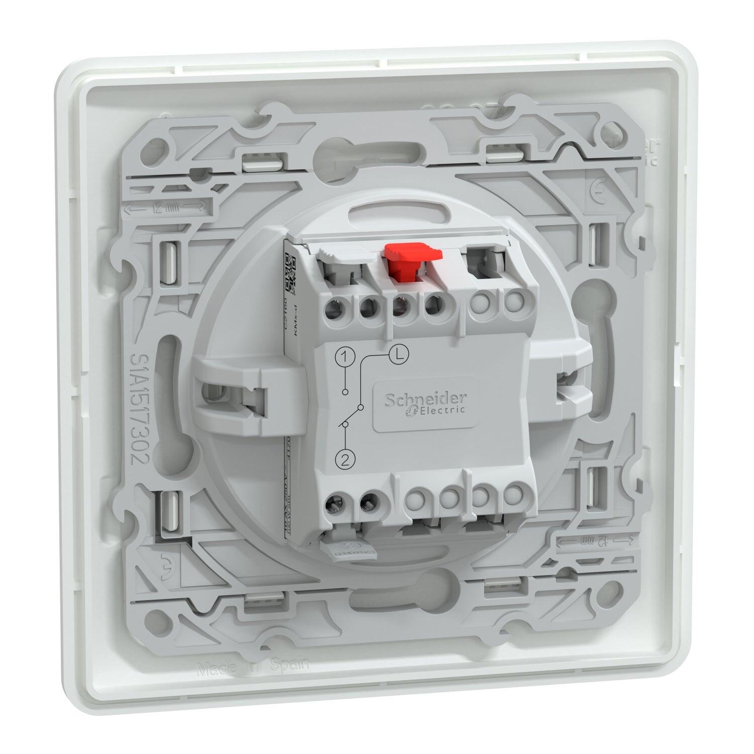 Interrupteur va-et-vient complet Ovalis, SCHNEIDER ELECTRIC, blanc - 11