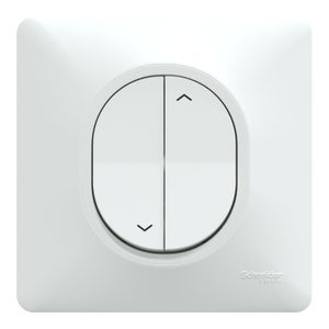 Interrupteur volet roulant complet Ovalis, SCHNEIDER ELECTRIC, blanc