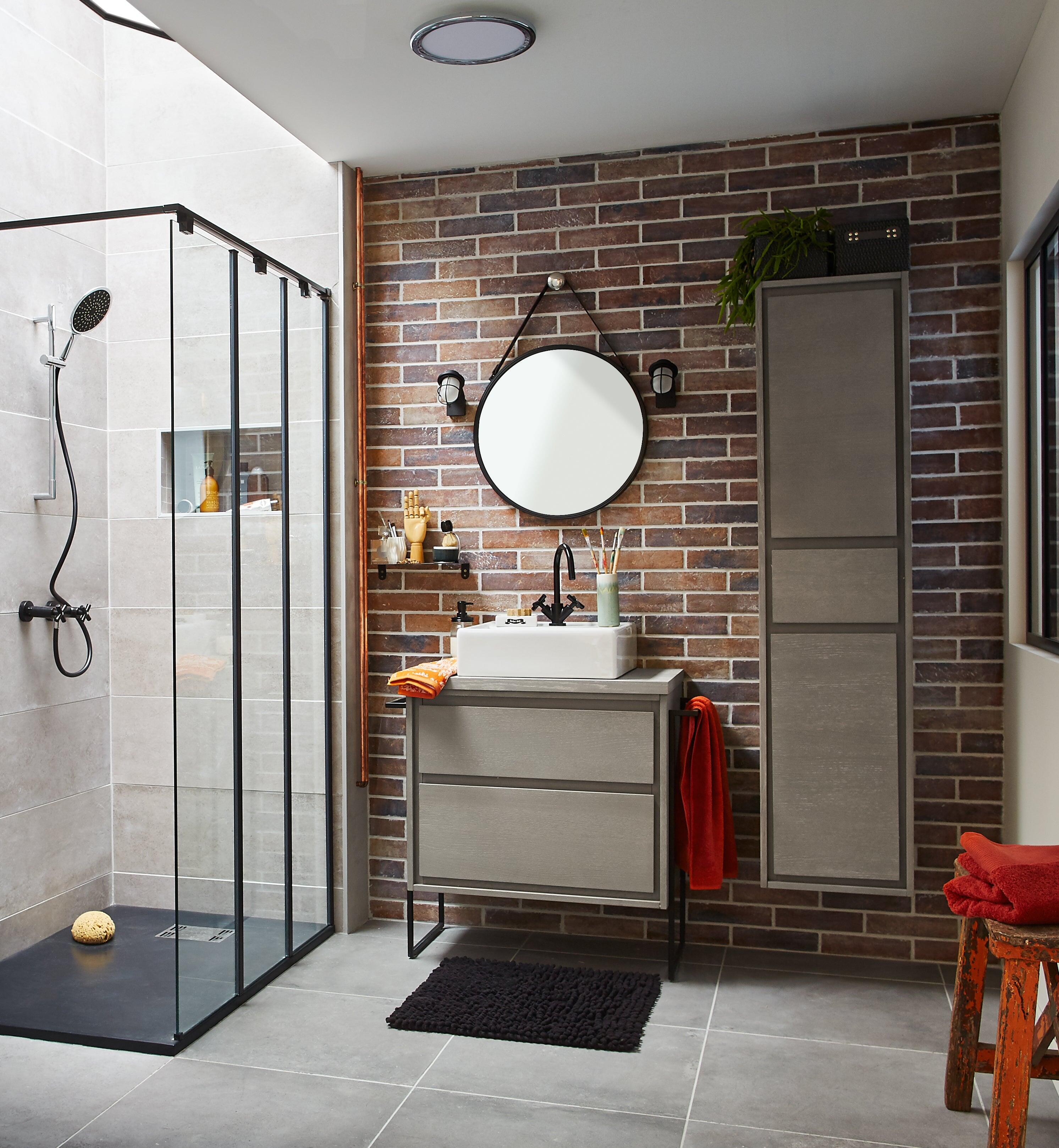 Carrelage mur intérieur effet ciment gris cendre Harlem l.60 x L.60 cm ARIANA - 4