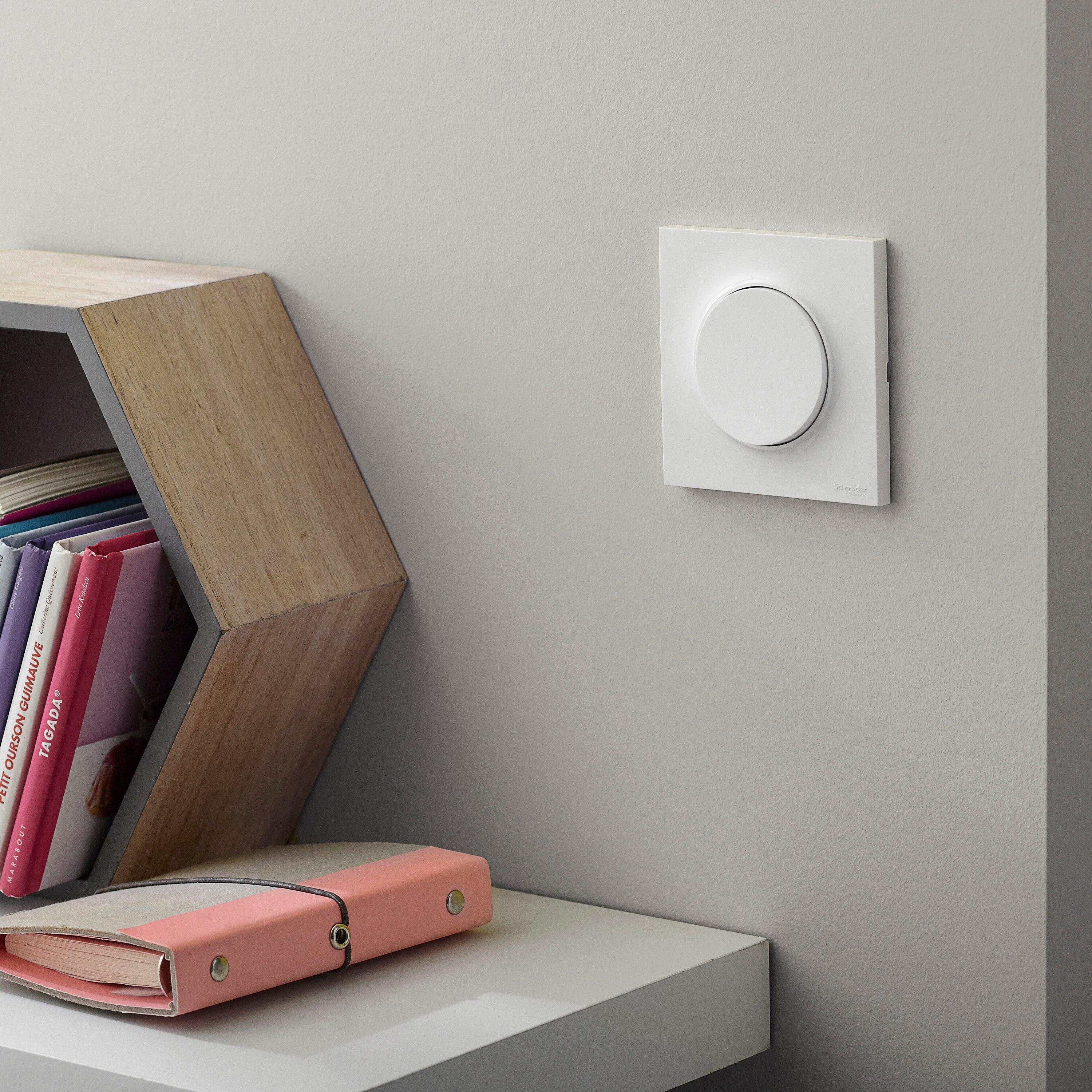 Interrupteur va-et-vient à assembler Odace, SCHNEIDER ELECTRIC, blanc - 4