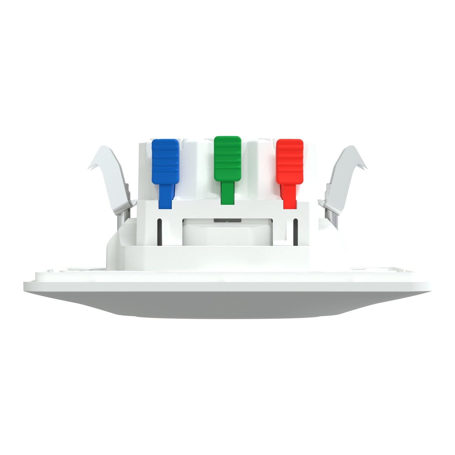 Prise avec terre affleurante complet Ovalis, SCHNEIDER ELECTRIC, blanc - 10