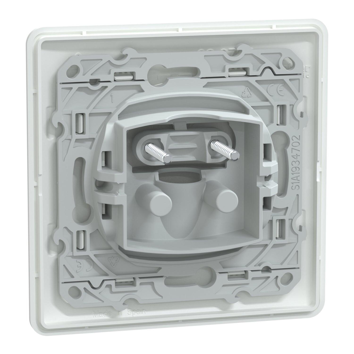 Sortie de câble complet Ovalis, SCHNEIDER ELECTRIC, blanc - 10