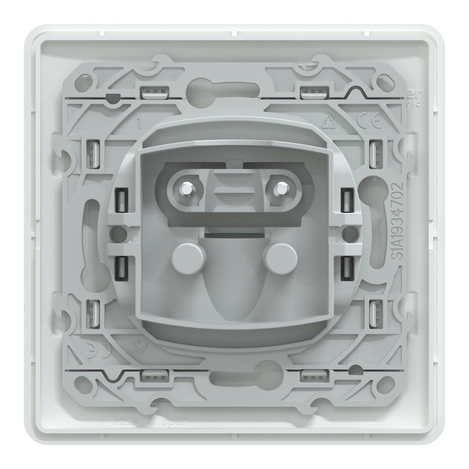 Sortie de câble complet Ovalis, SCHNEIDER ELECTRIC, blanc - 2