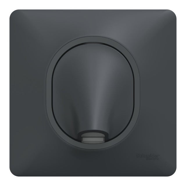 Sortie de câble complet Ovalis, SCHNEIDER ELECTRIC, gris anthracite