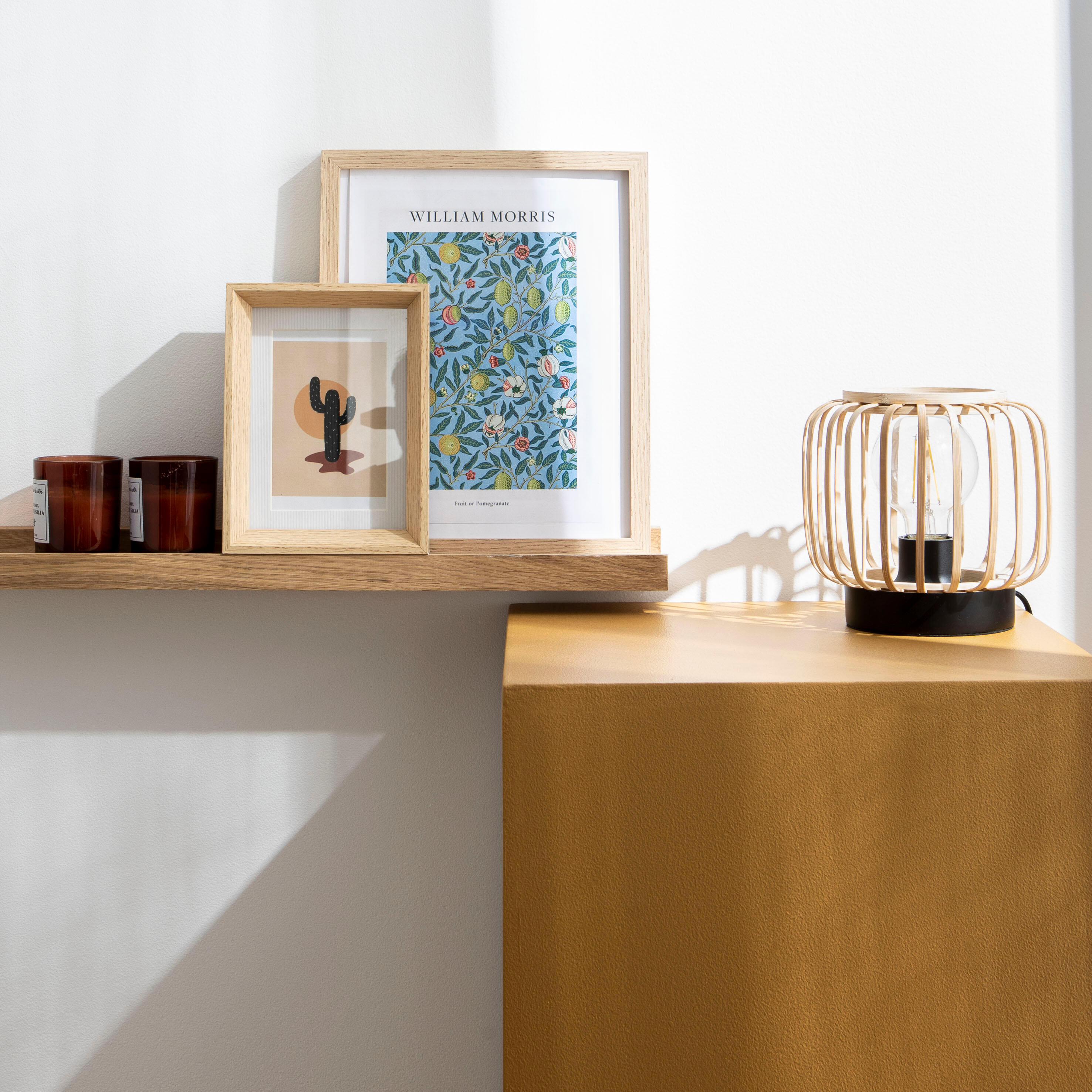 Lampa stołowa Pecan czarno-beżowa E27 Inspire - 4