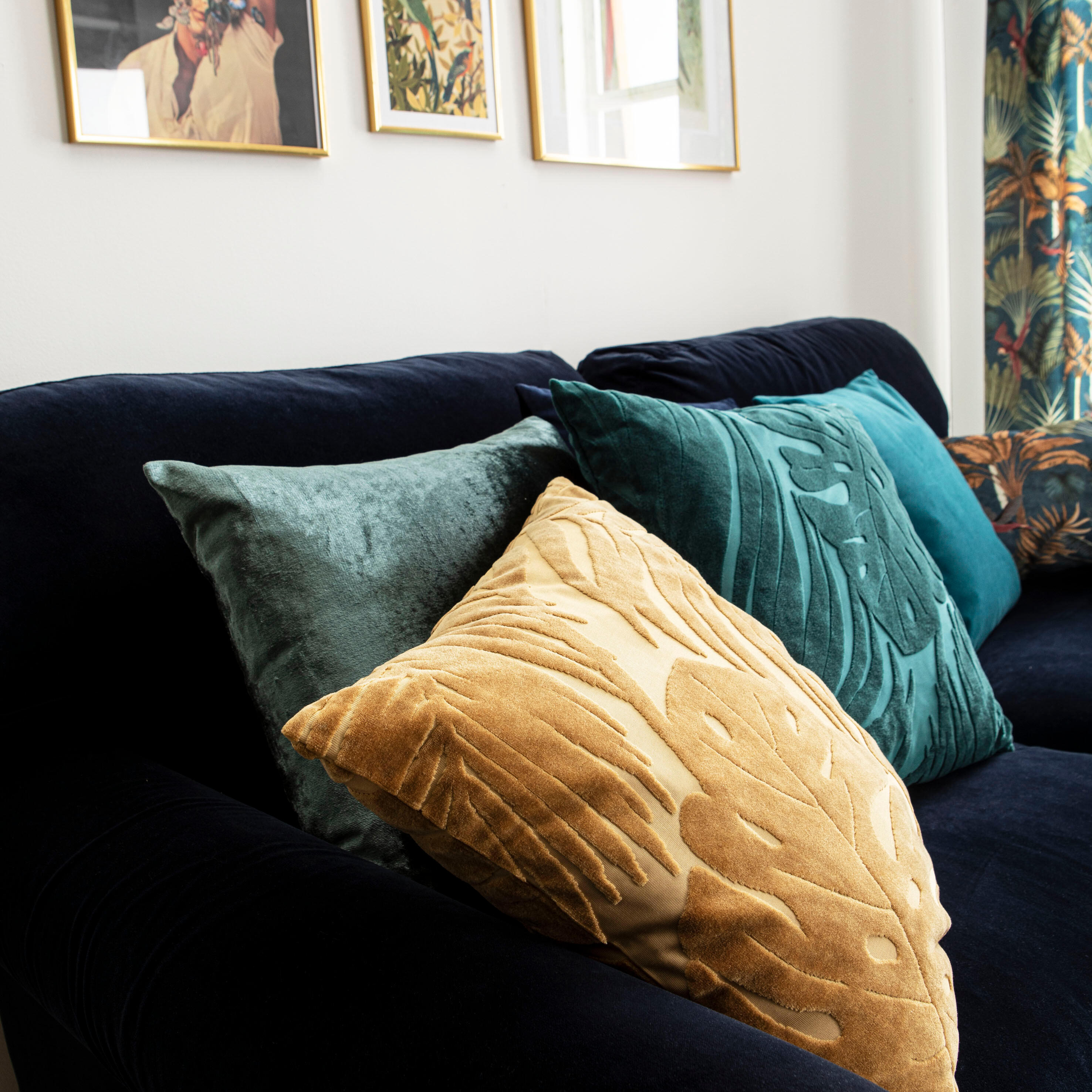 Coussin Neven, jaune l.45 x H.45 cm INSPIRE - 2