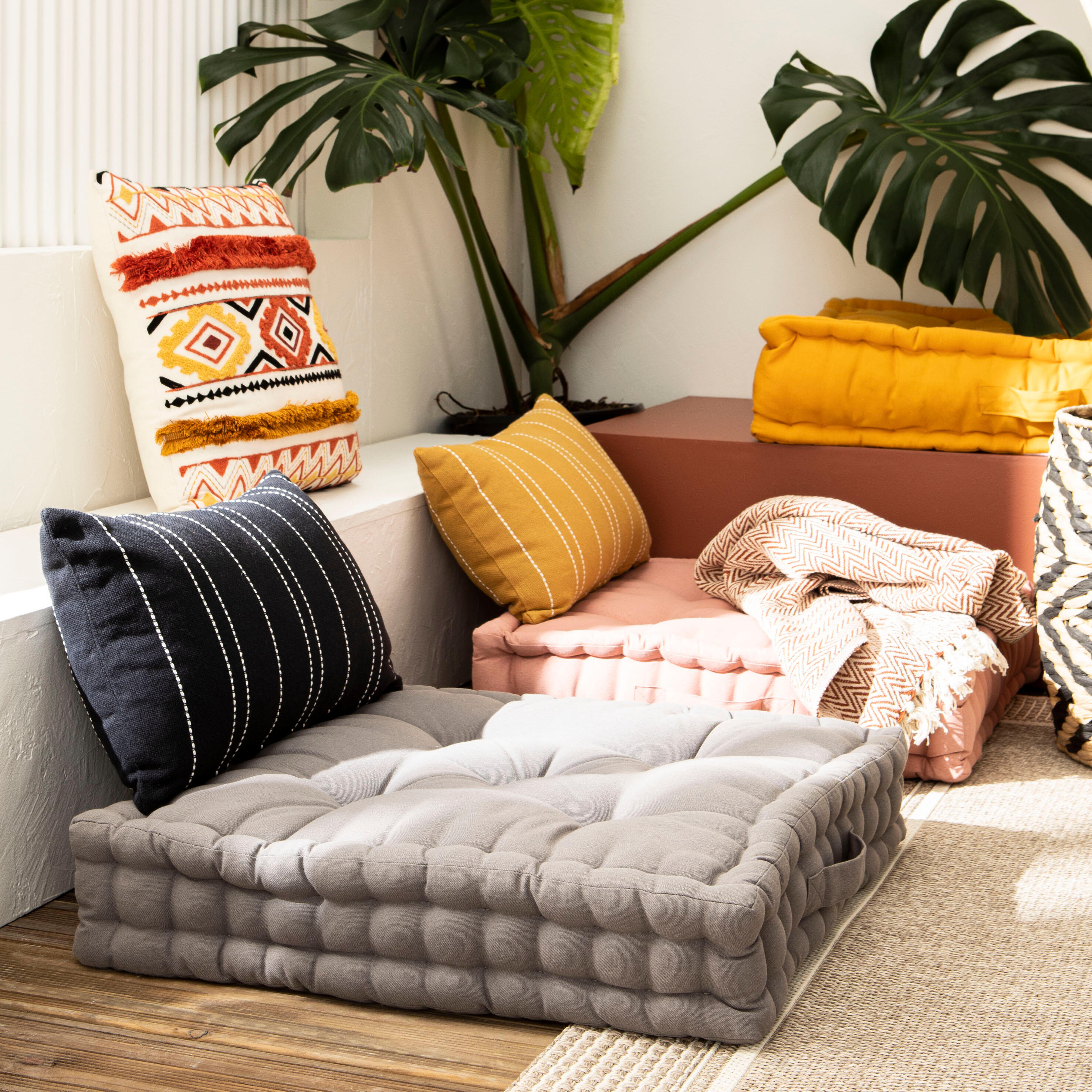 Coussin Celene, jaune sable l.50 x L.30 cm INSPIRE - 8