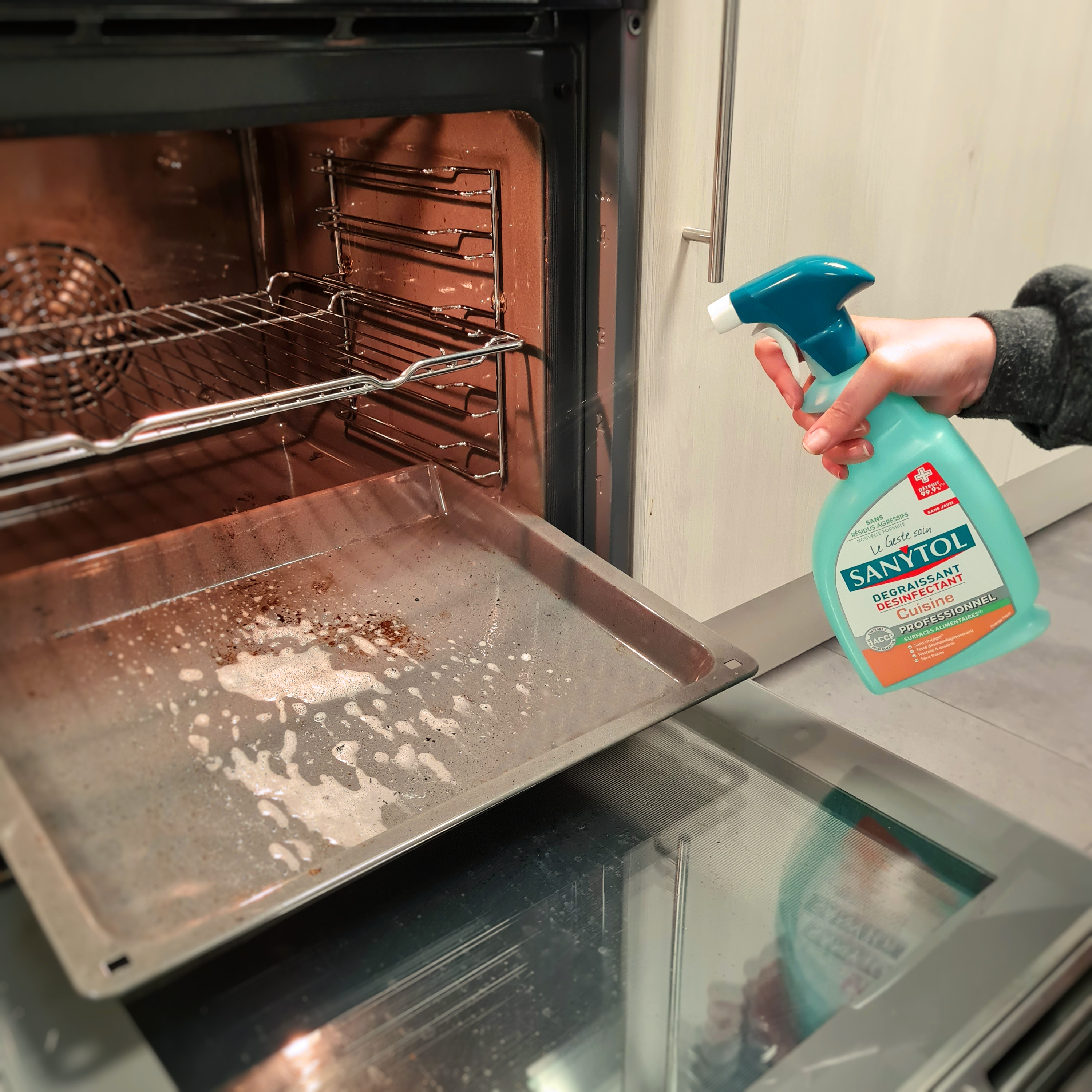 Dégraissant liquide désinfectant cuisine SANYTOL 0,75L - 2