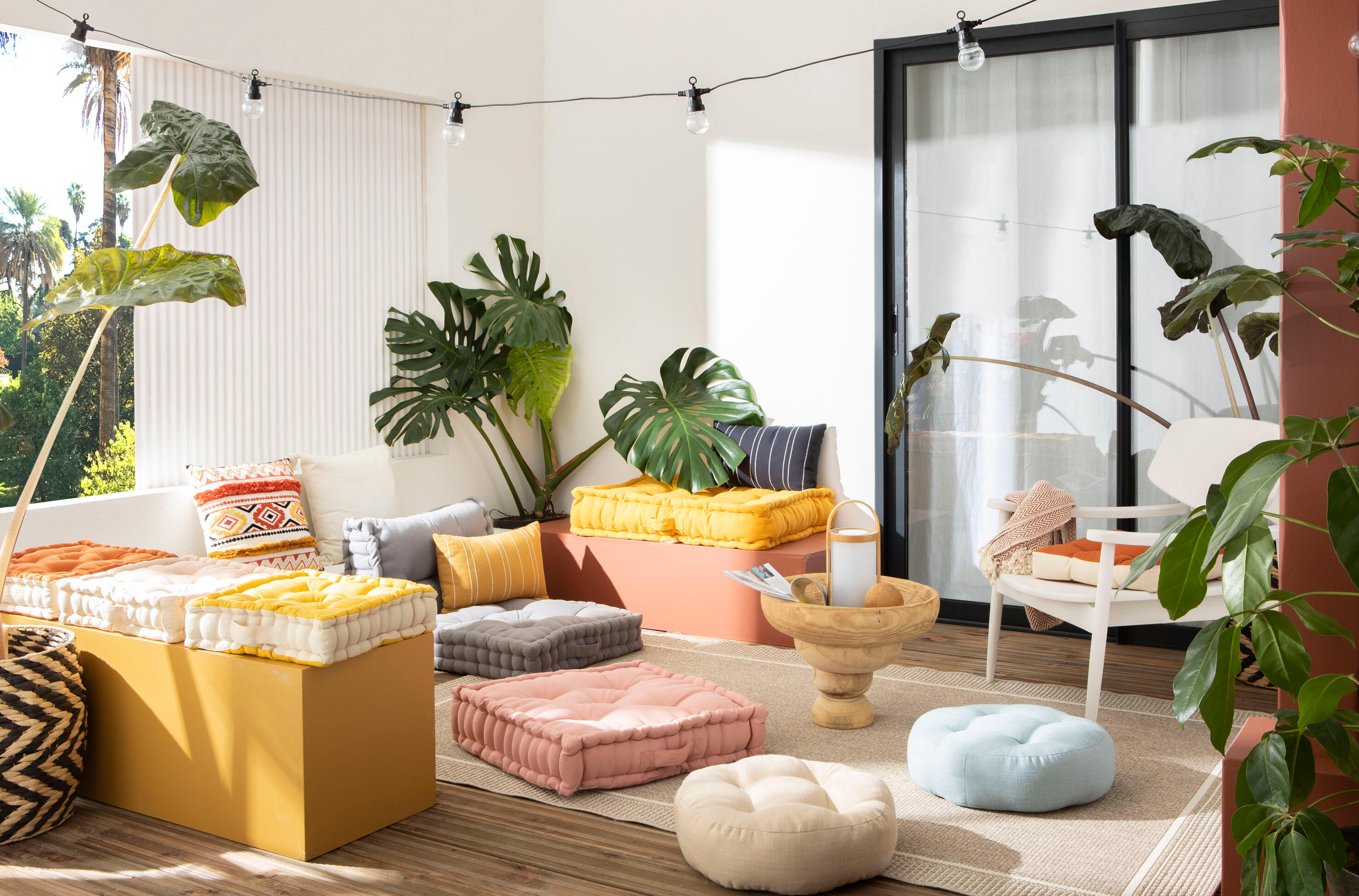 Coussin Celene, jaune sable l.50 x L.30 cm INSPIRE - 2