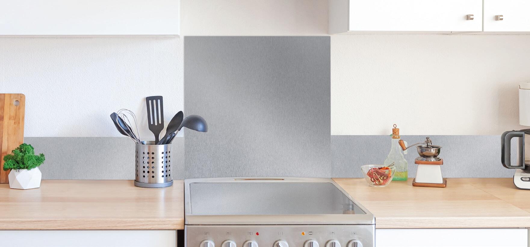 Plaque adhésive fond de hotte adhésif, aluminium brossé, 60x 60 cm - 2